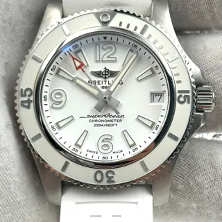 Breitling Superocean A17316D21A1S1 Stainless steel White