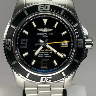 Breitling Superocean A17391 Stainless steel Black