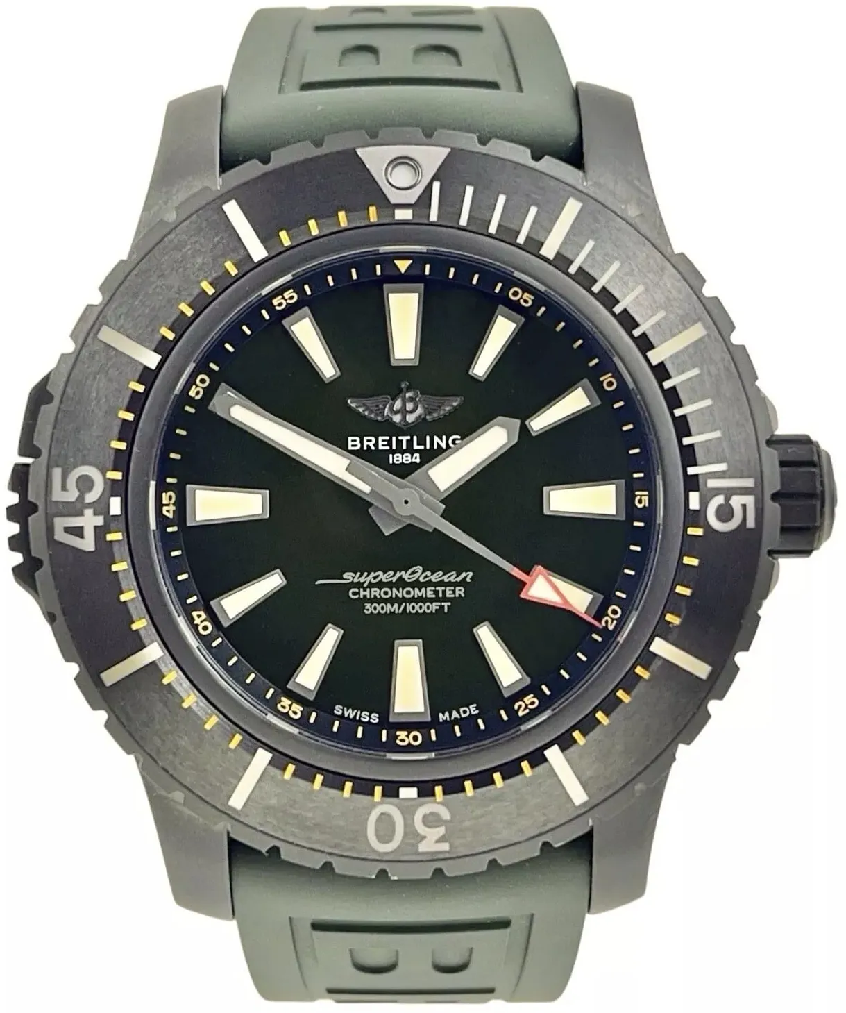 Breitling Superocean V17369241L1S1 48mm Titanium Green