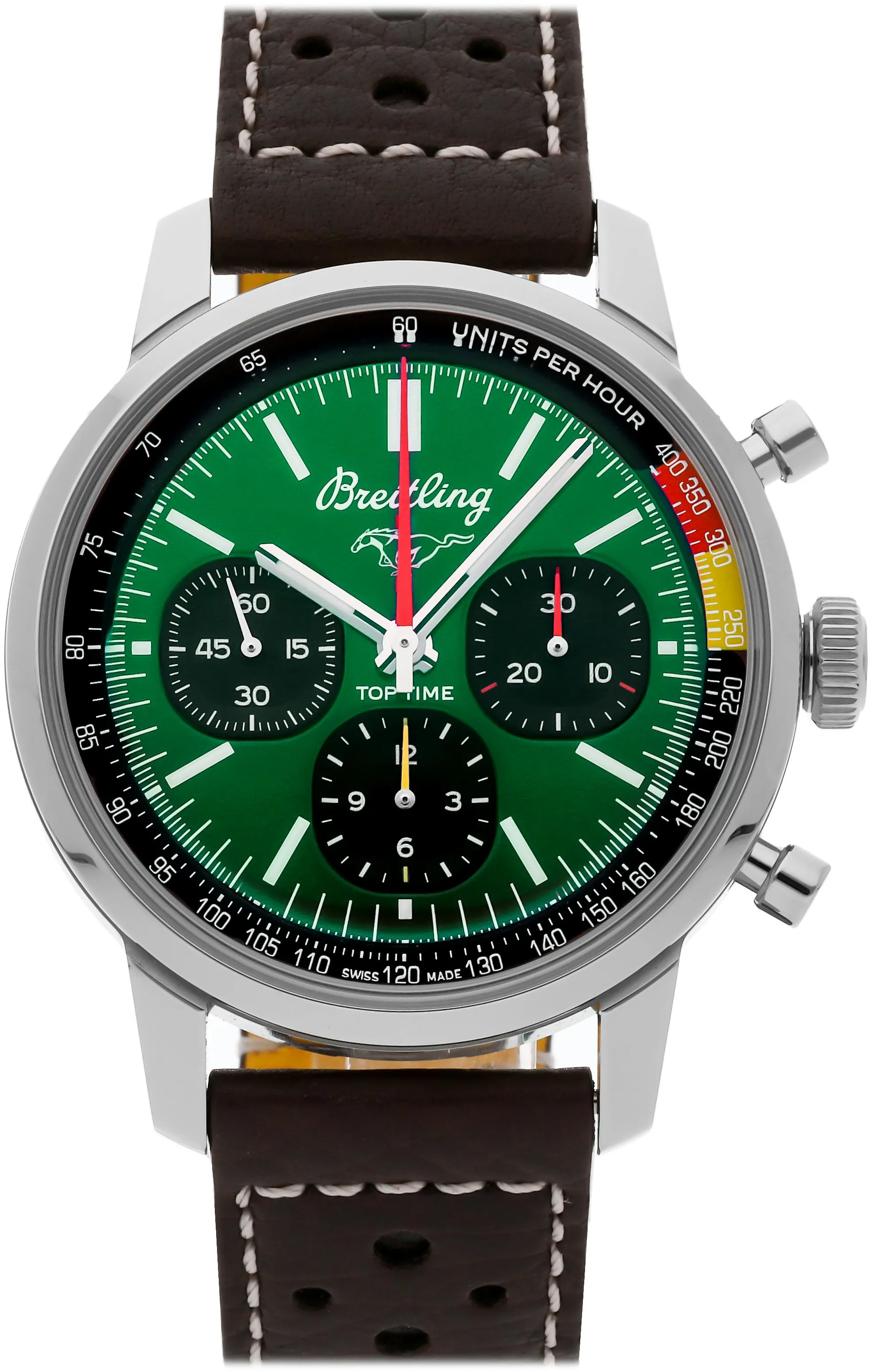 Breitling Top Time AB01762A1L1X1 41mm Stainless steel Green