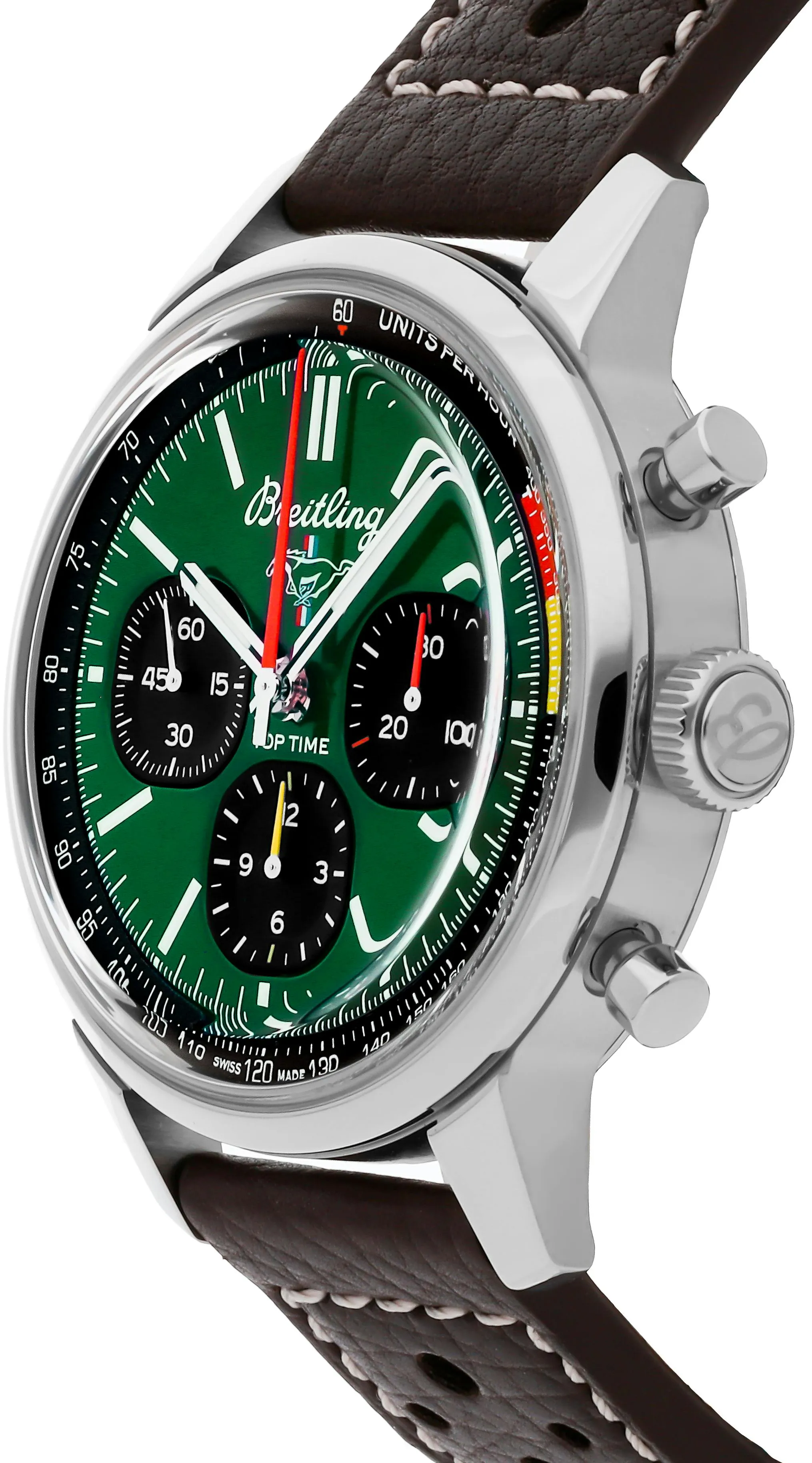 Breitling Top Time AB01762A1L1X1 41mm Stainless steel Green 1