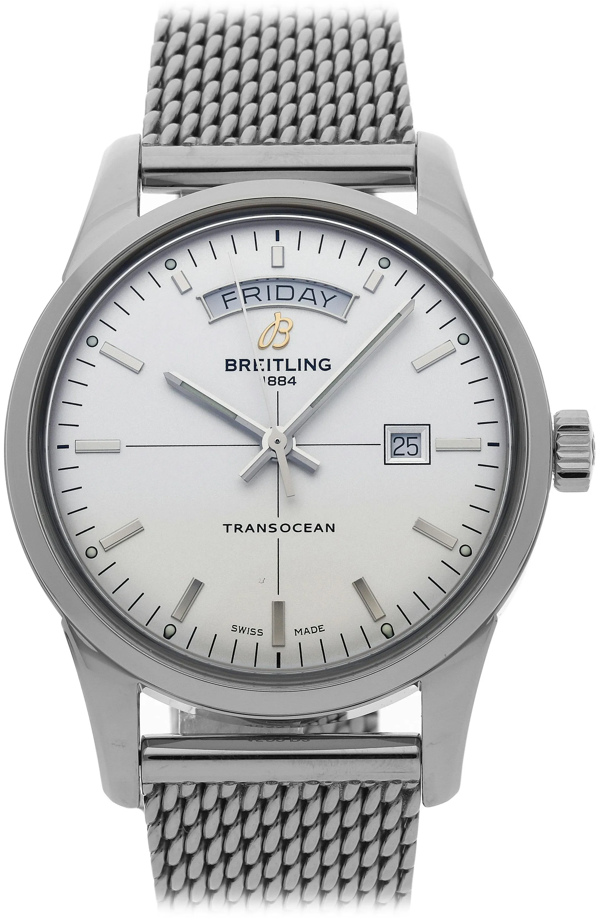 Breitling Transocean A45310121G1A1 43mm Stainless steel Silver