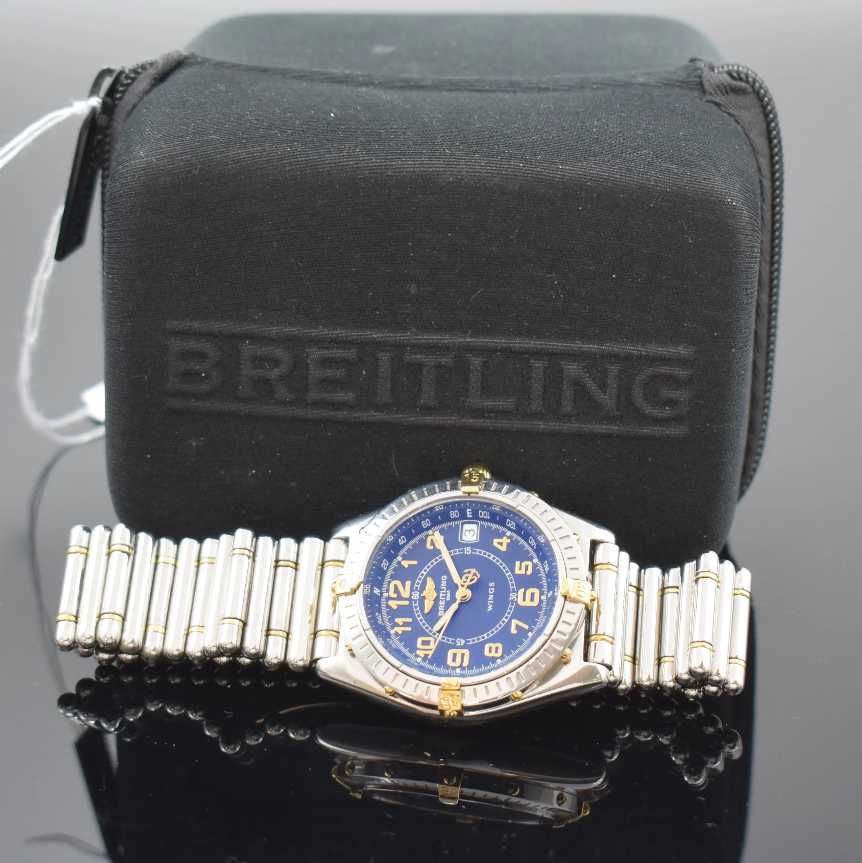 Breitling Windrider B66050 39mm Stainless steel and Gold-plated Blue 5