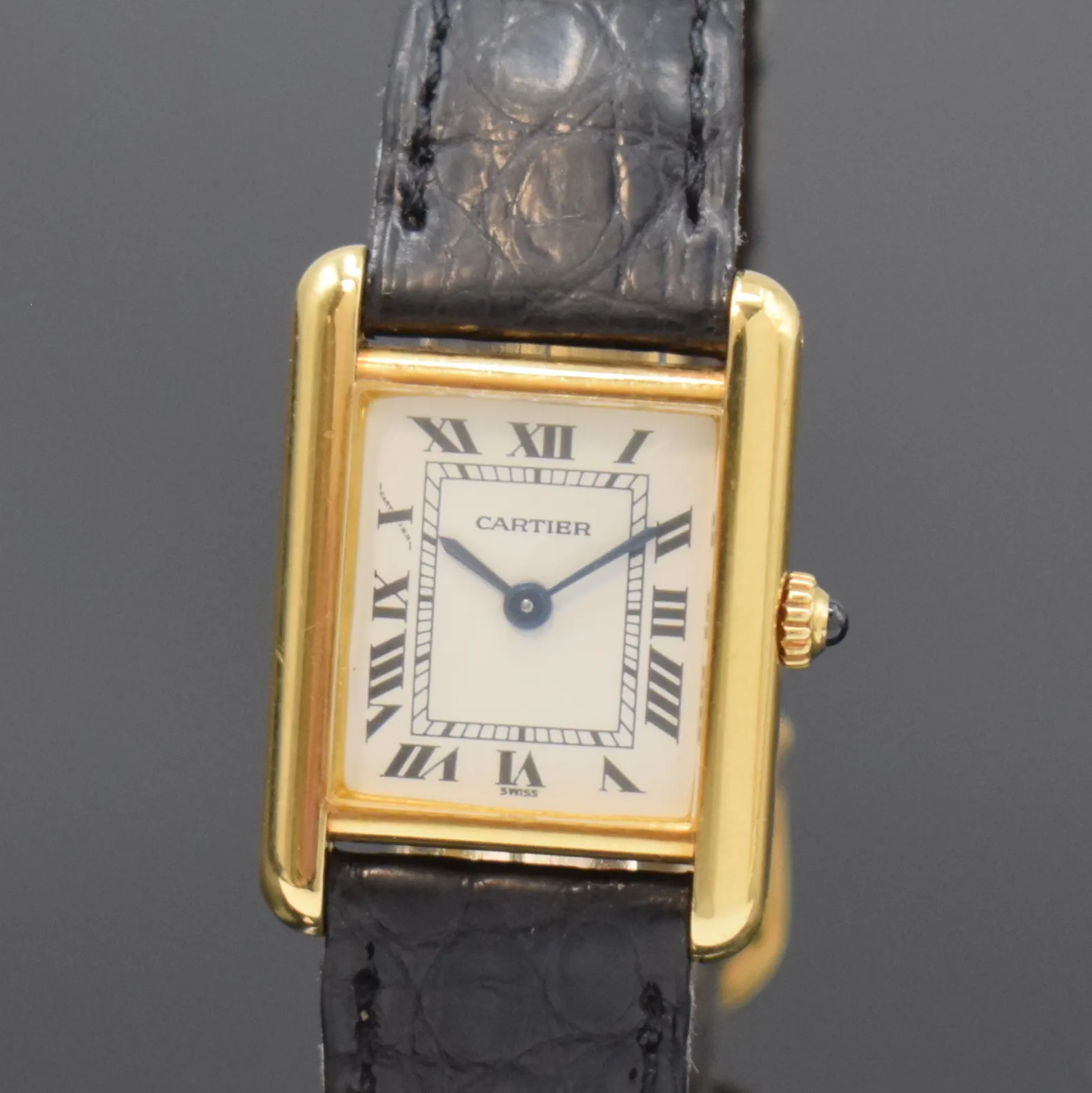 Cartier Tank 21mm Yellow gold White 1