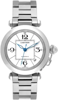 Cartier Pasha C W31074M7 Stainless steel White