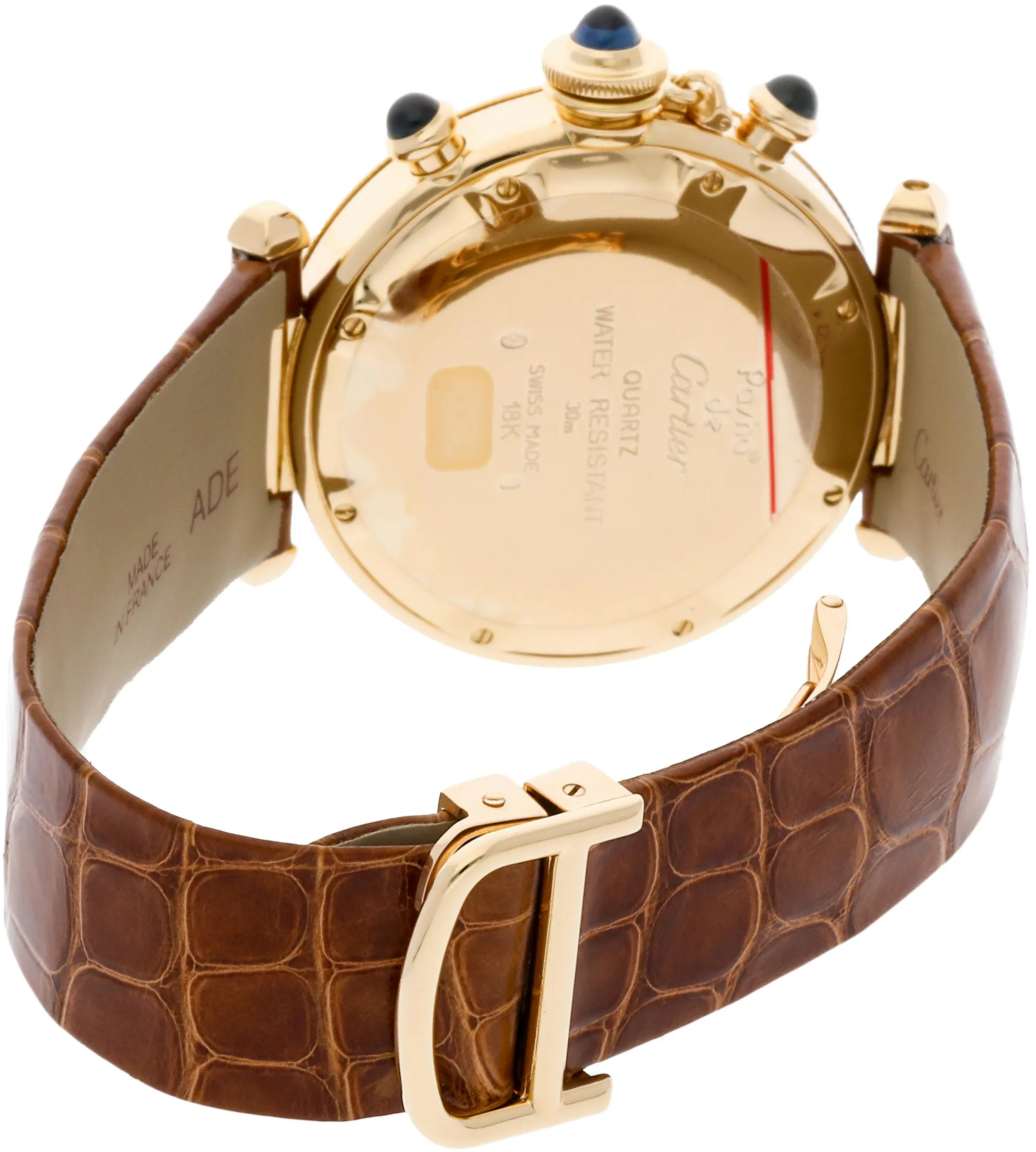 Cartier Pasha W3000951 38mm Yellow gold Silver 3