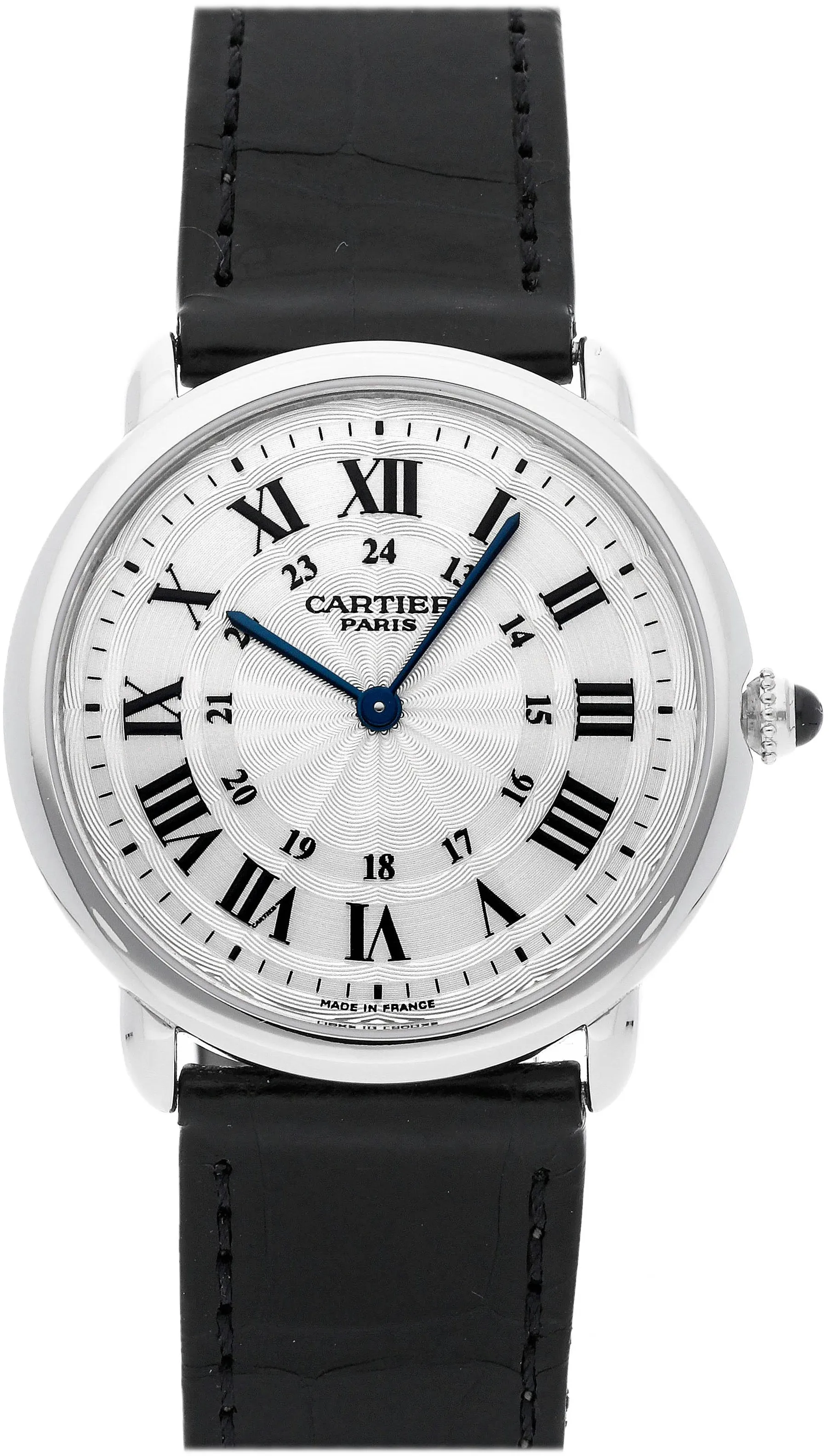 Cartier Ronde W1528051 34mm Platinum Silver