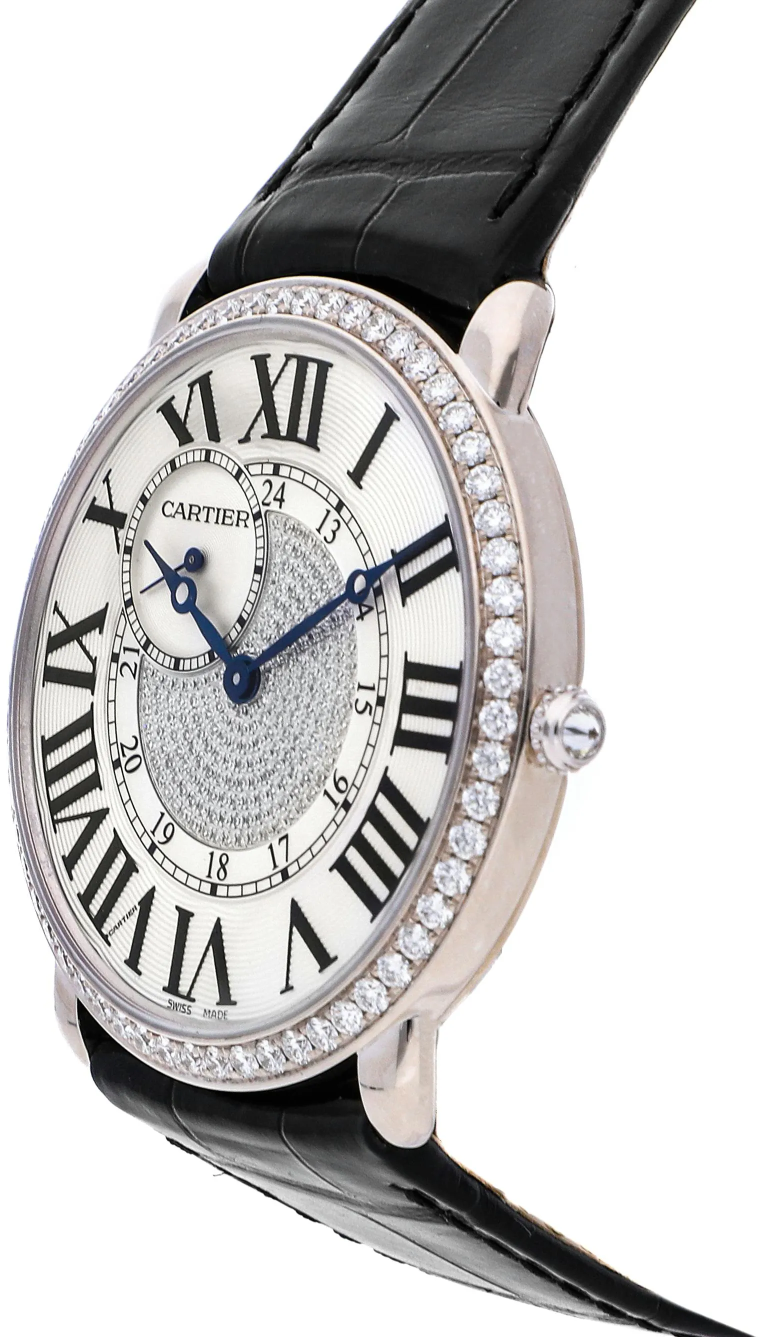 Cartier Ronde WR007004 42mm White gold Silver 1