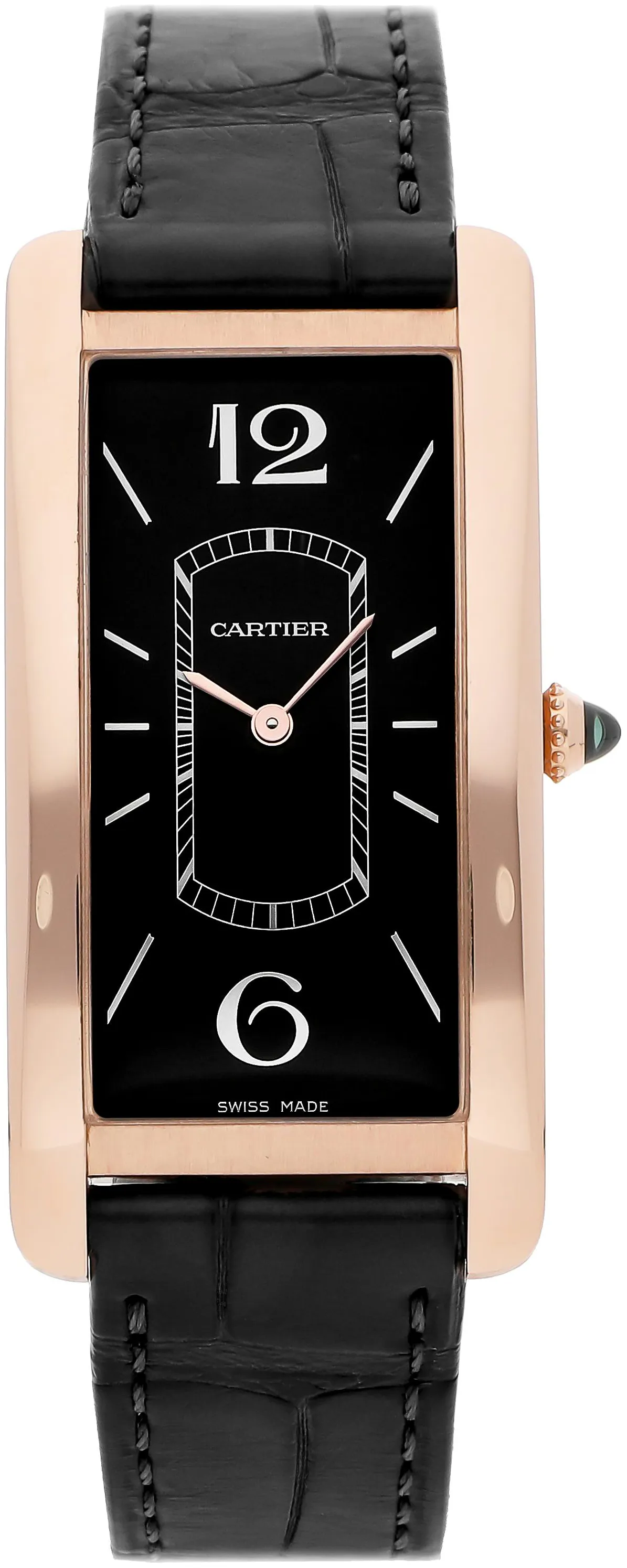 Cartier Tank Cintrée WGTA0025 23mm Rose gold Black