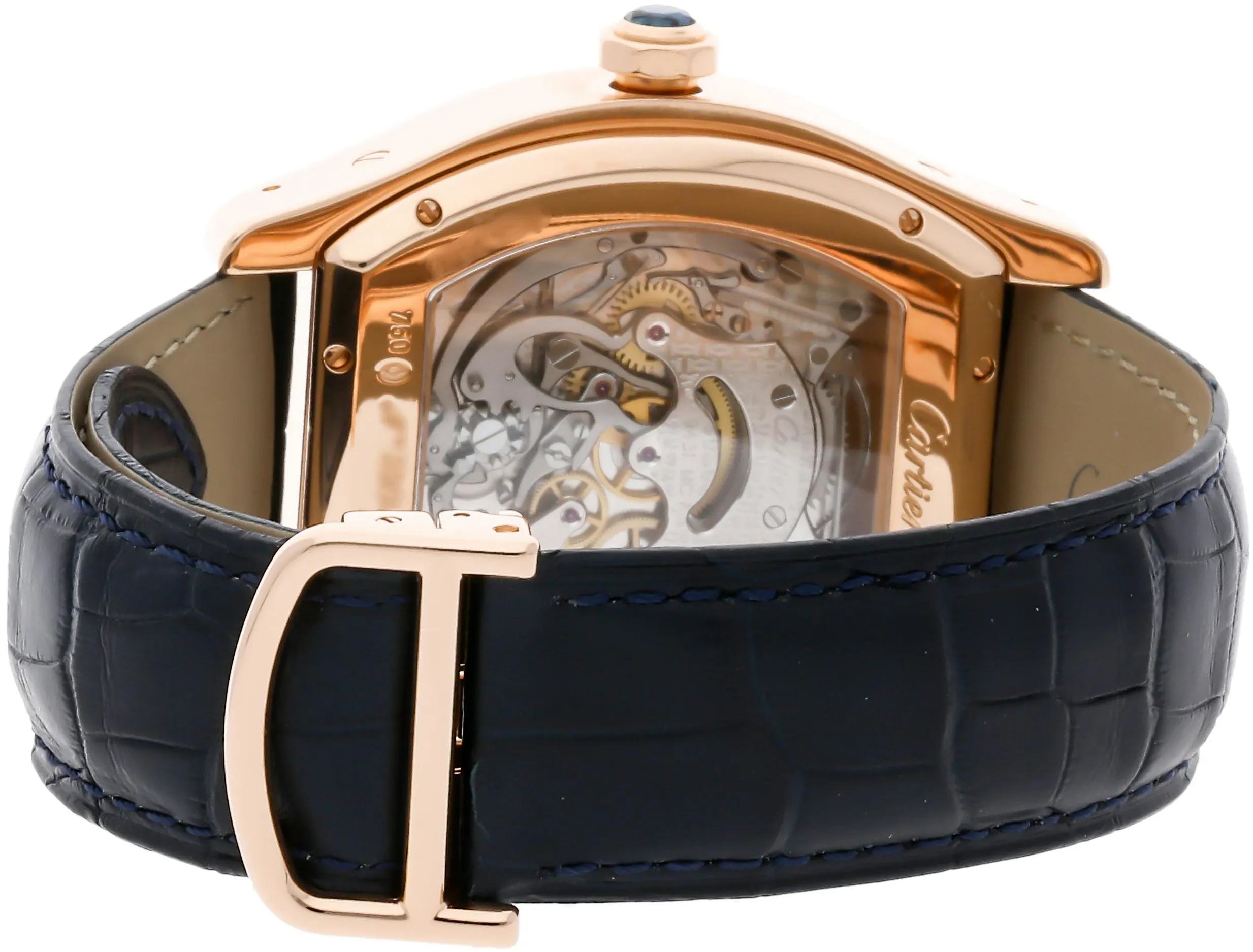 Cartier Tortue W1548151 32mm Rose gold Silver 3