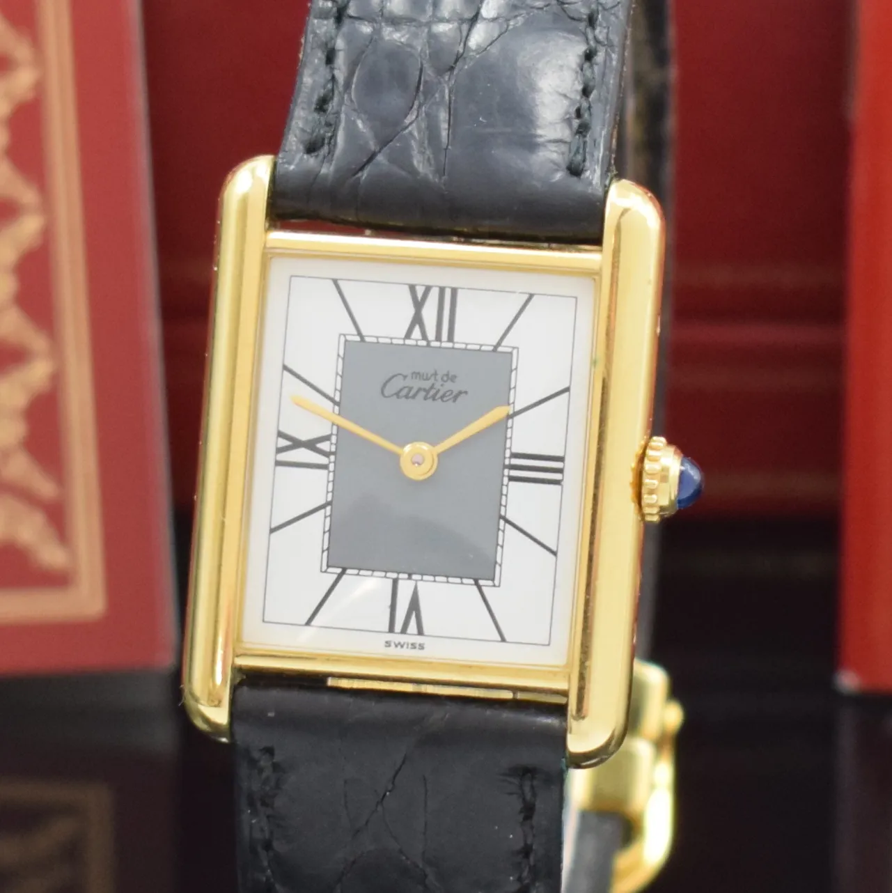 Cartier Vermeil 590005 24mm Silver 1