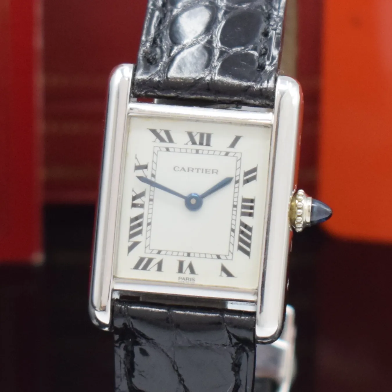 Cartier Tank 21mm White gold Silver 1