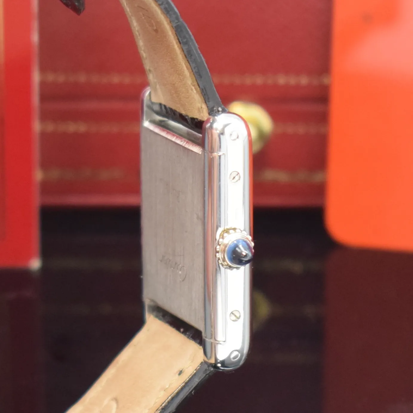 Cartier Tank 21mm White gold Silver 3