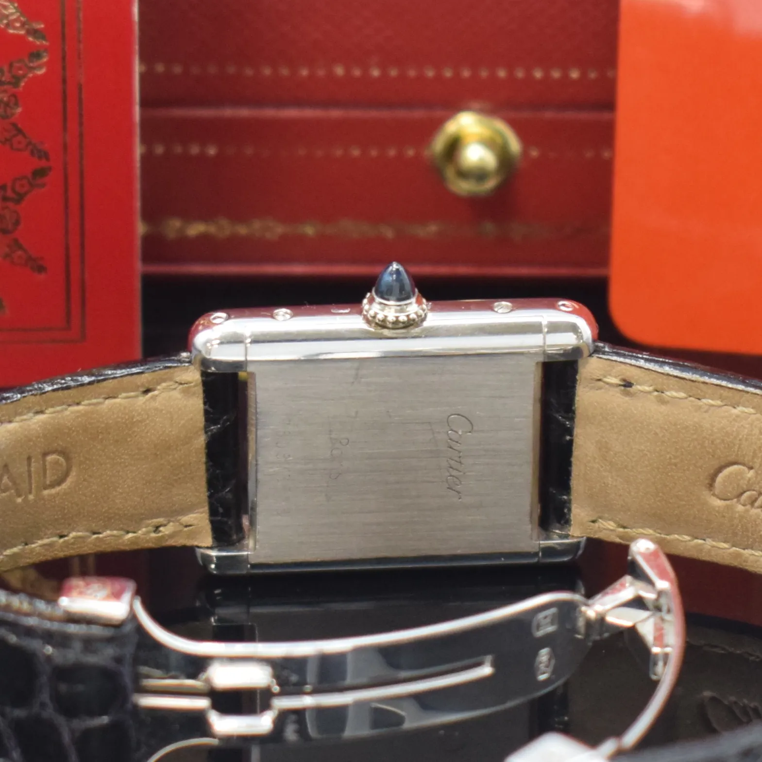 Cartier Tank 21mm White gold Silver 4