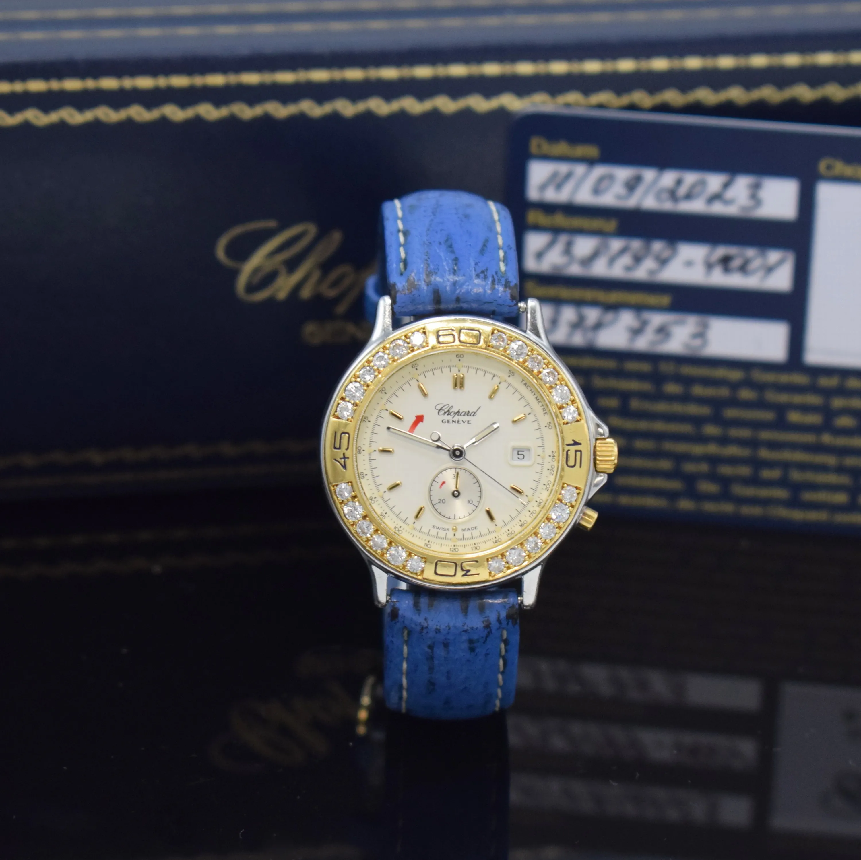 Chopard Mille Miglia 8163 31mm Yellow gold and Stainless steel White