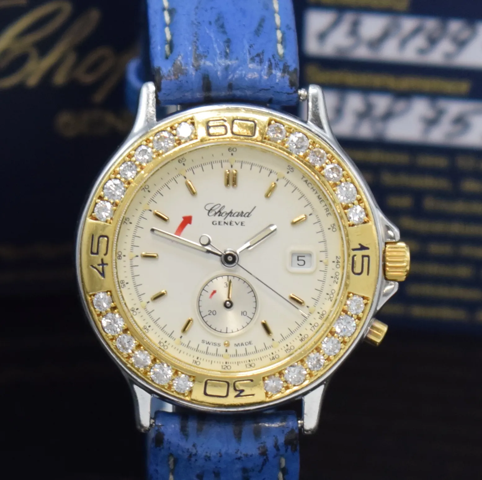 Chopard Mille Miglia 8163 31mm Yellow gold and Stainless steel White 1