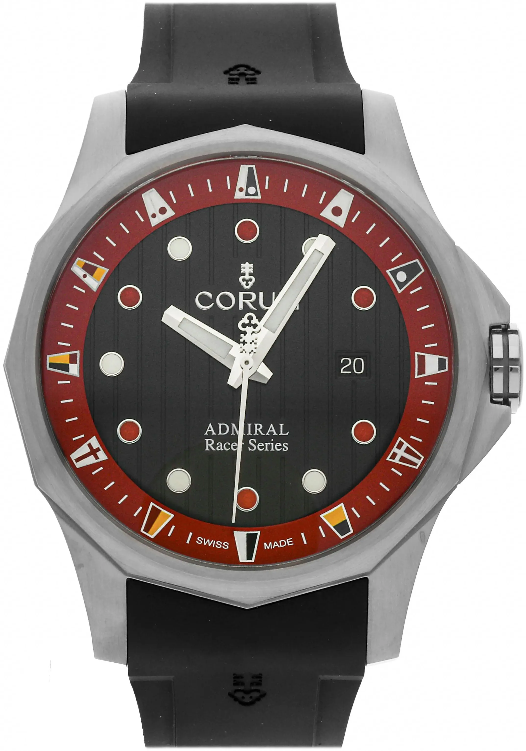 Corum Admiral 411.100.04/F371 AN26 47mm Titanium Black and Red