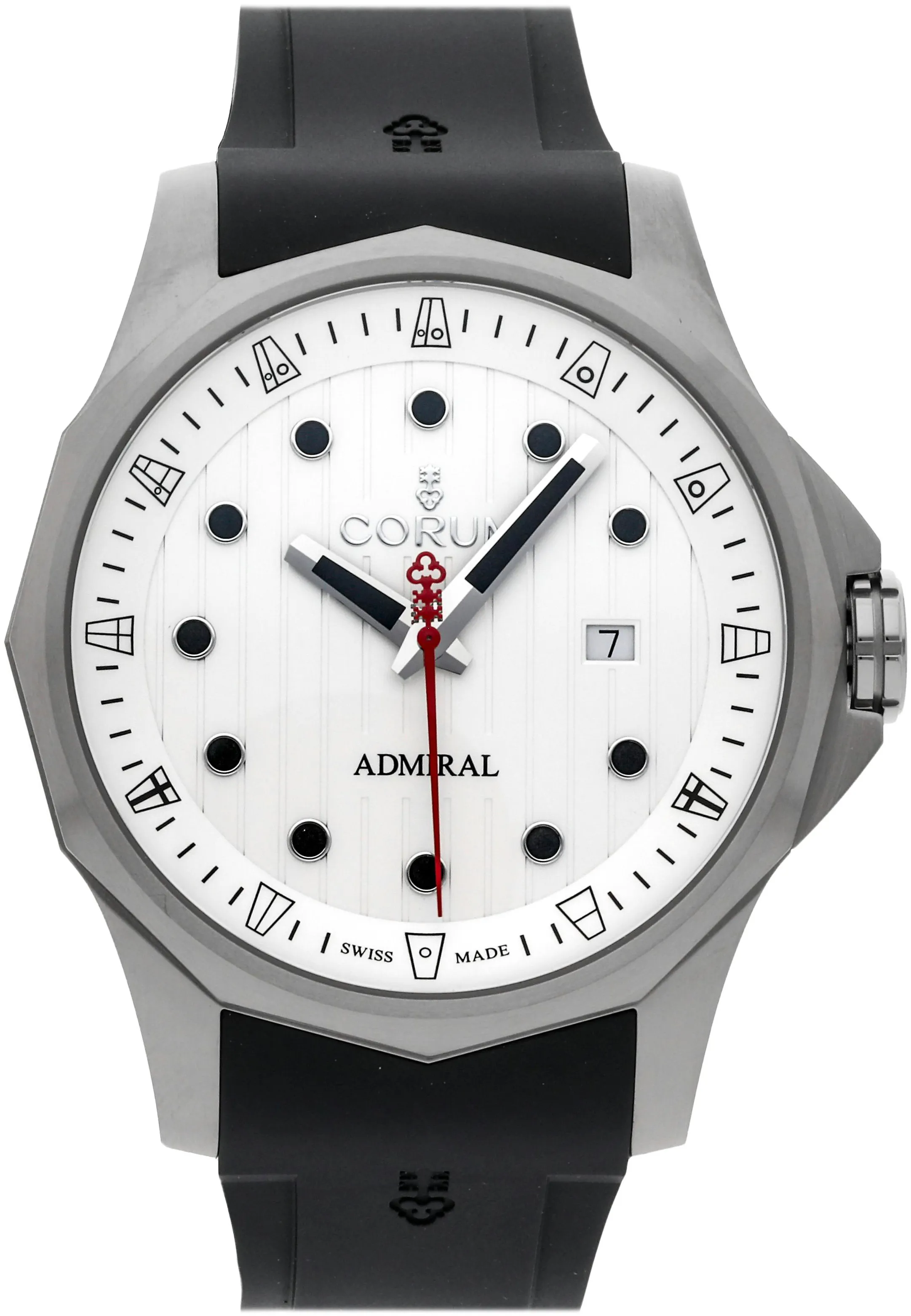 Corum Admiral 411.100.04/F371 AA50 47mm Stainless steel White