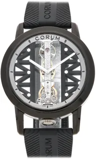 Corum Golden Bridge 113.959.95/F371 GG29G 43mm Titanium$black DLC titanium Skeletonized