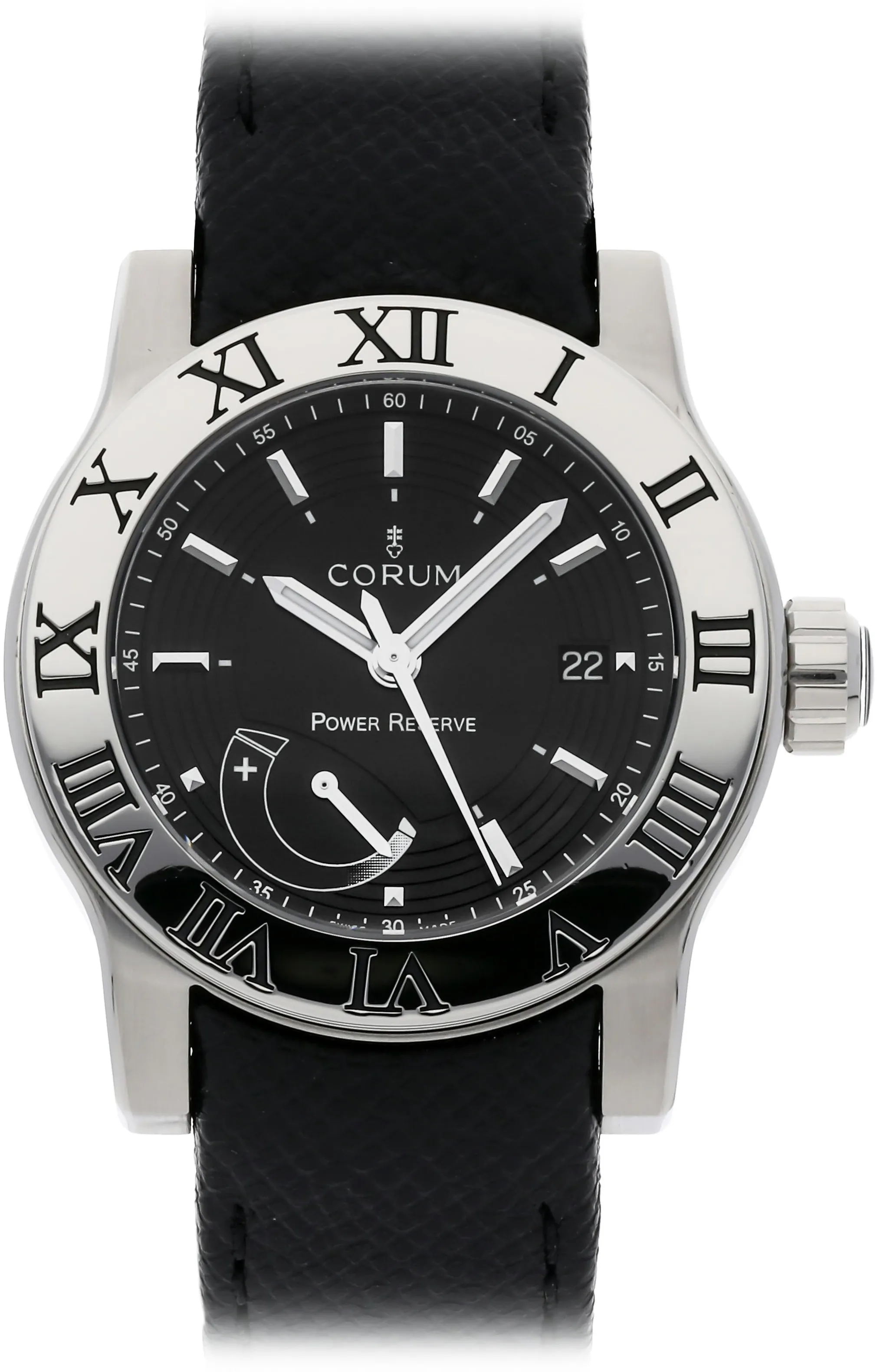 Corum Romvlvs 02.0001 42mm Stainless steel Black