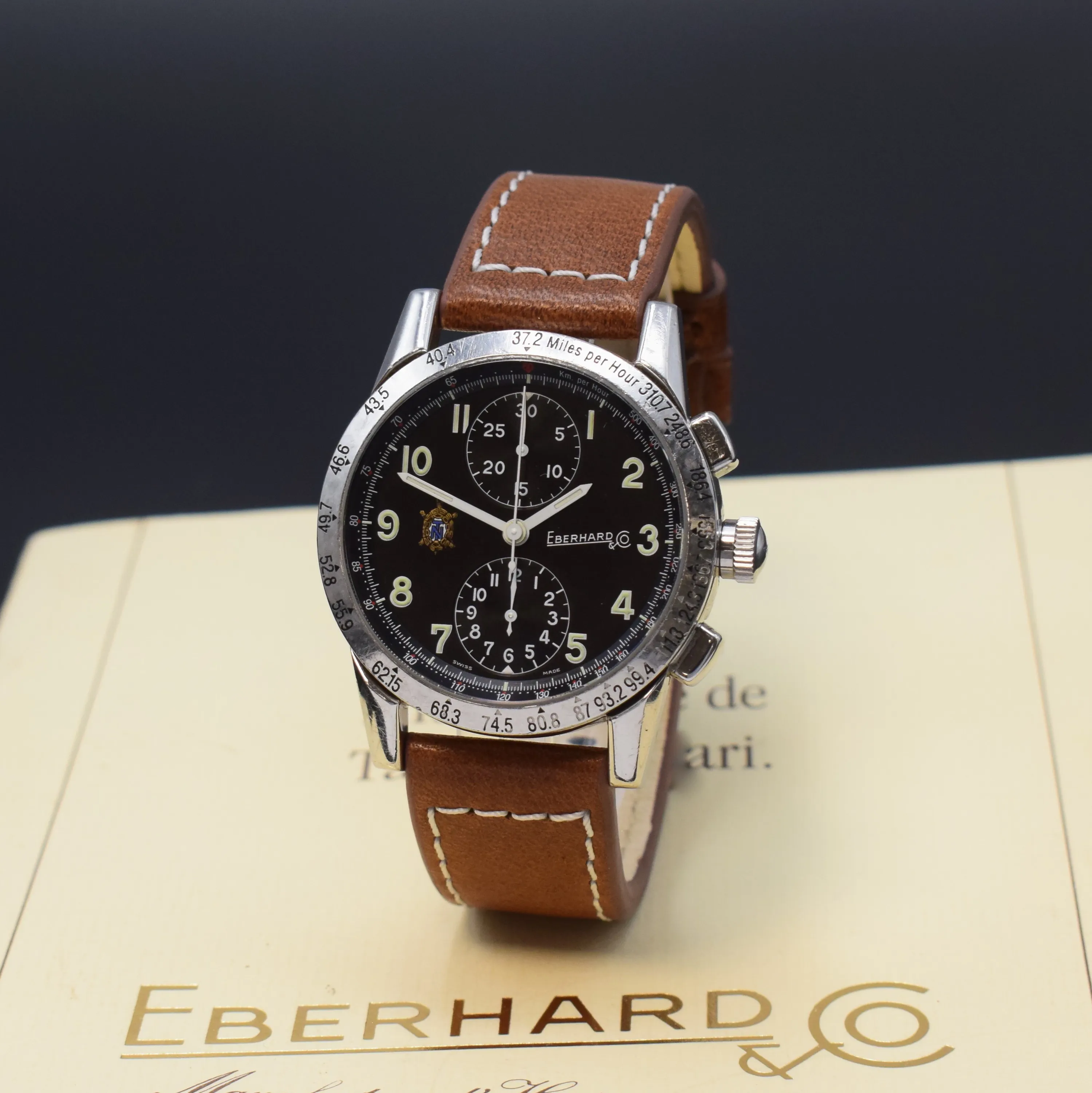 Eberhard & Co. Tazio Nuvolari 31030 39.5mm Stainless steel Black