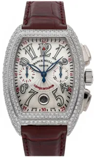 Franck Muller Conquistador 8002 CC D White gold Silver