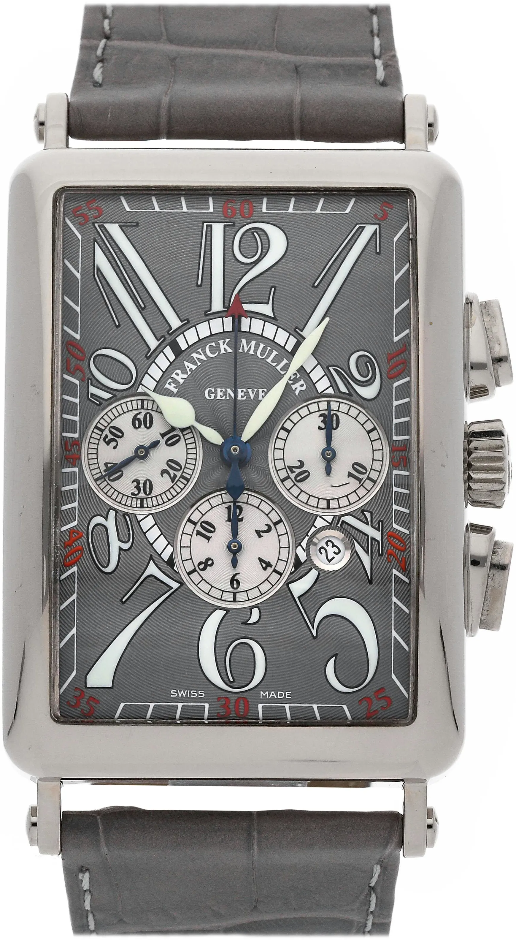 Franck Muller Long Island 1200 CC AT 33mm White gold Gray