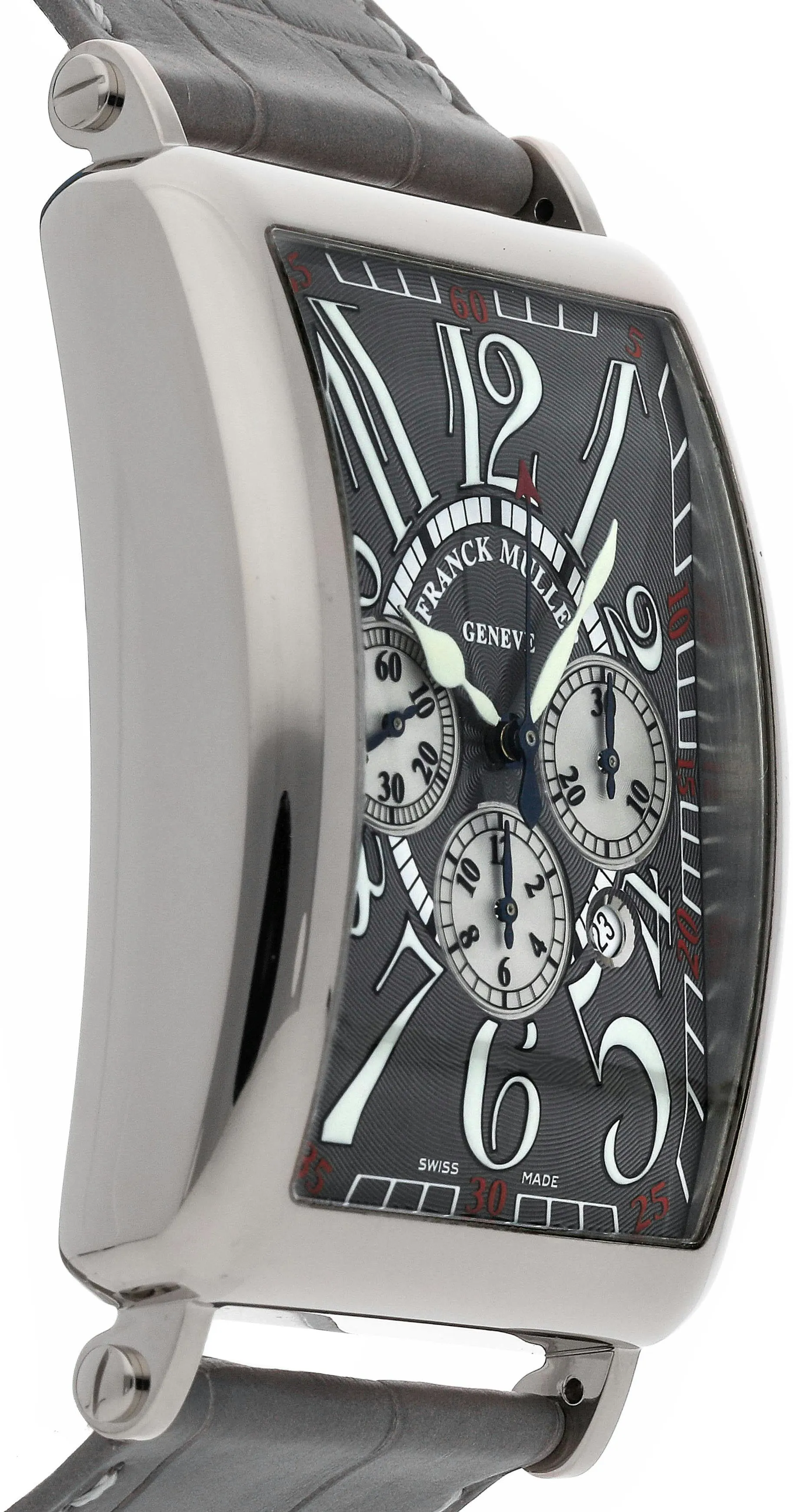 Franck Muller Long Island 1200 CC AT 33mm White gold Gray 2