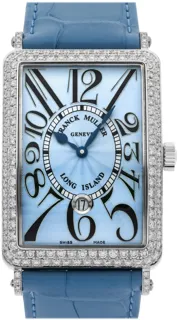 Franck Muller Long Island 1150SCDTD White gold Blue