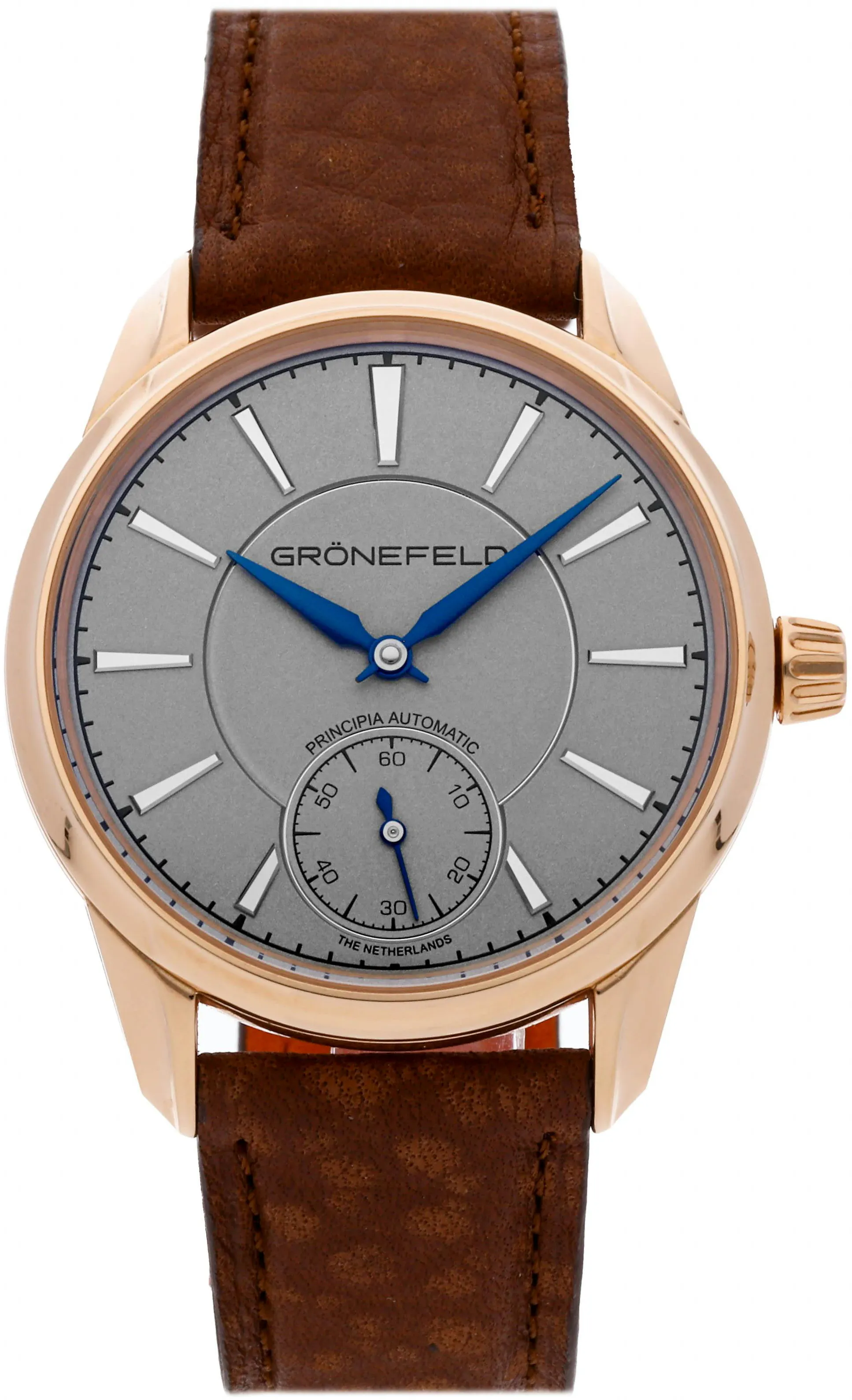 Grönefeld 1941 Principia PRINC-RG-GR 39mm Rose gold Gray