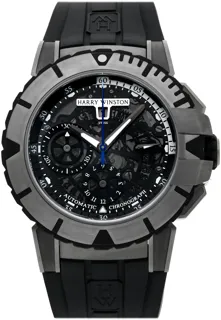 Harry Winston Ocean 411/MCA44ZC.K Zirconium Black and Skeletonized