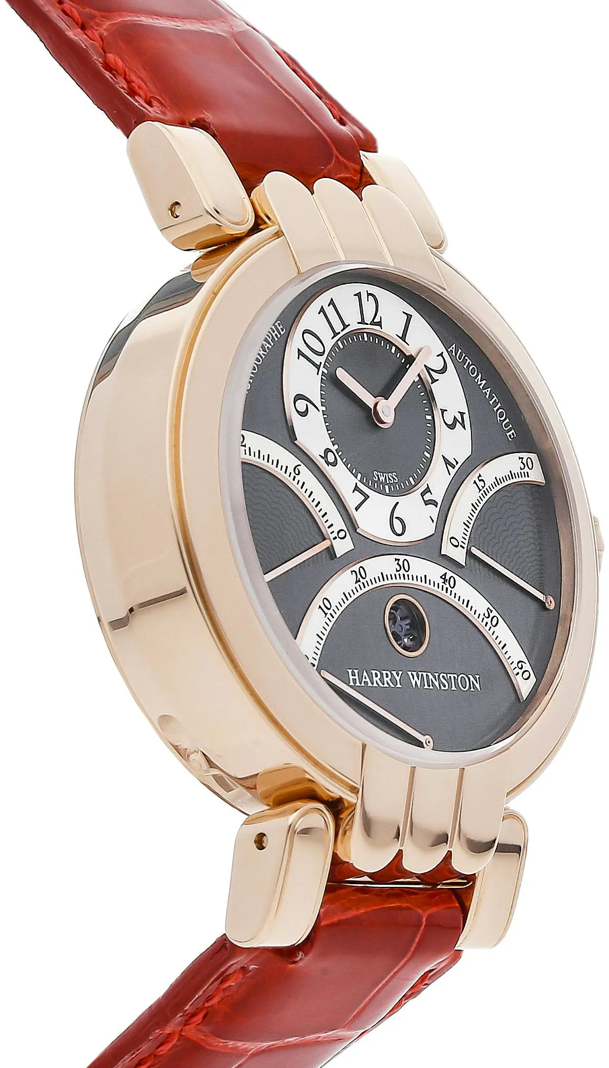 Harry Winston Premiere 200-MCRA39R 40mm Rose gold Gray 2