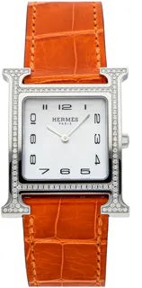 Hermès Heuer H W046517WW00 26mm Stainless steel White