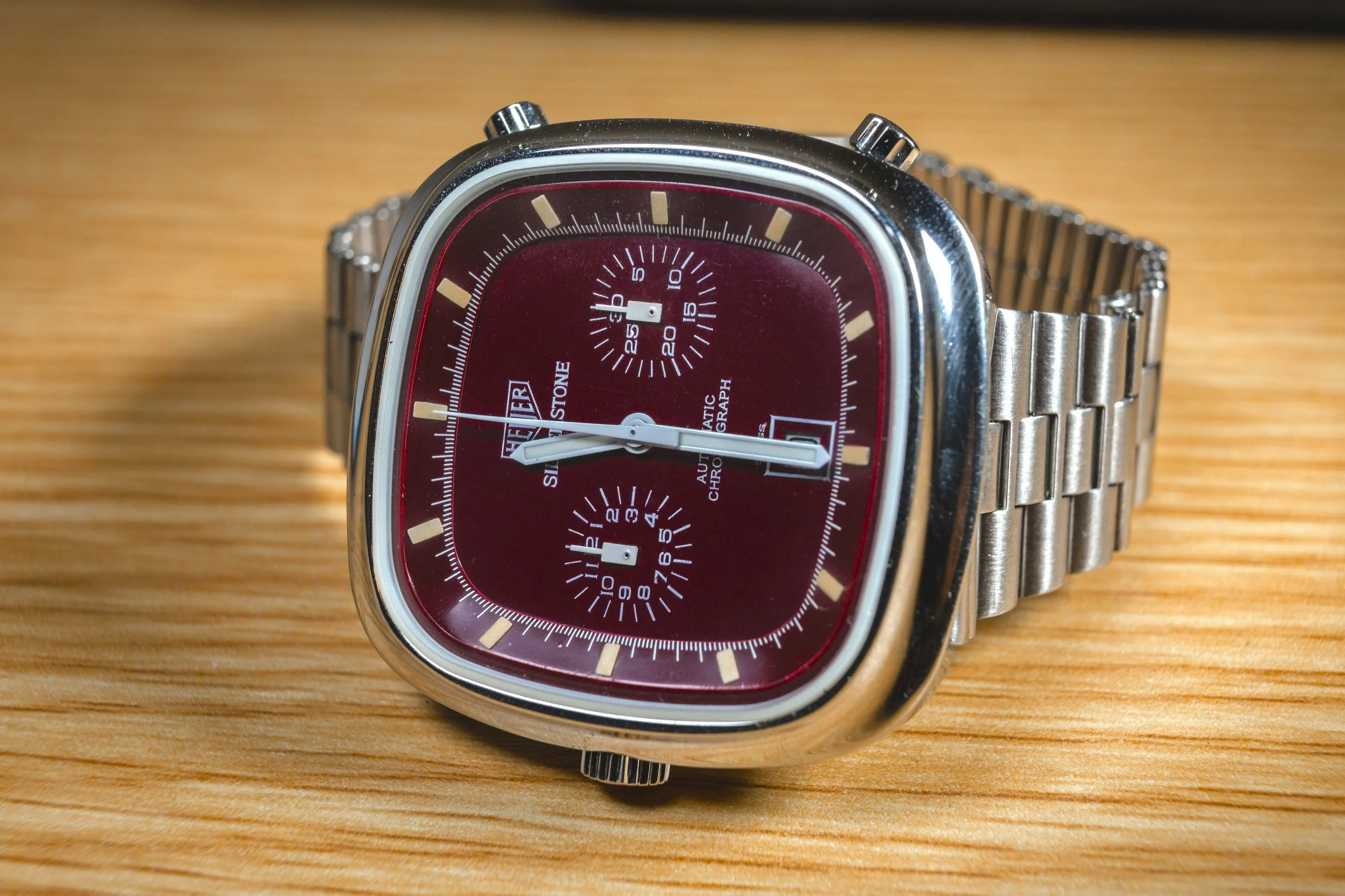 Heuer Silverstone 110313R 42mm Stainless steel Burgundy 20