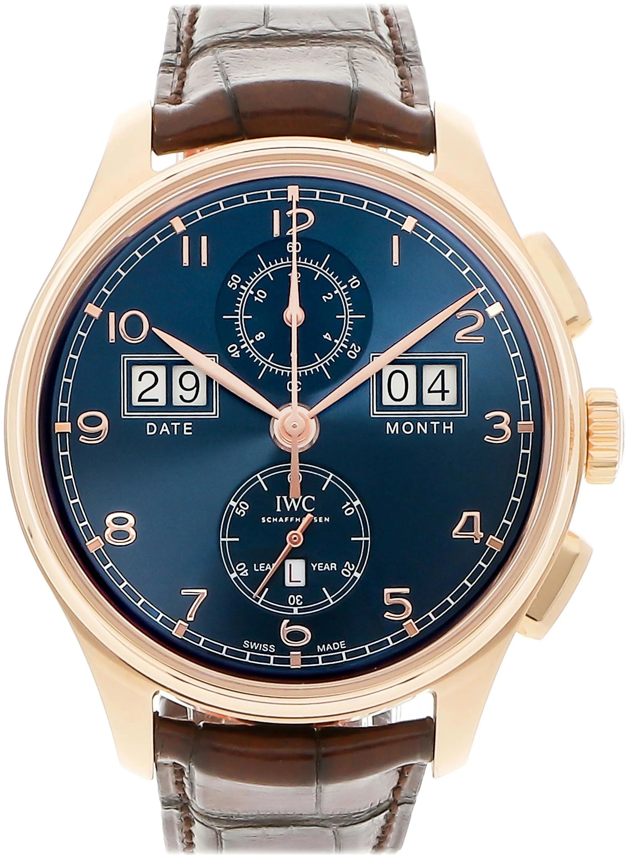 IWC Portugieser IW397204 45mm Rose gold Blue