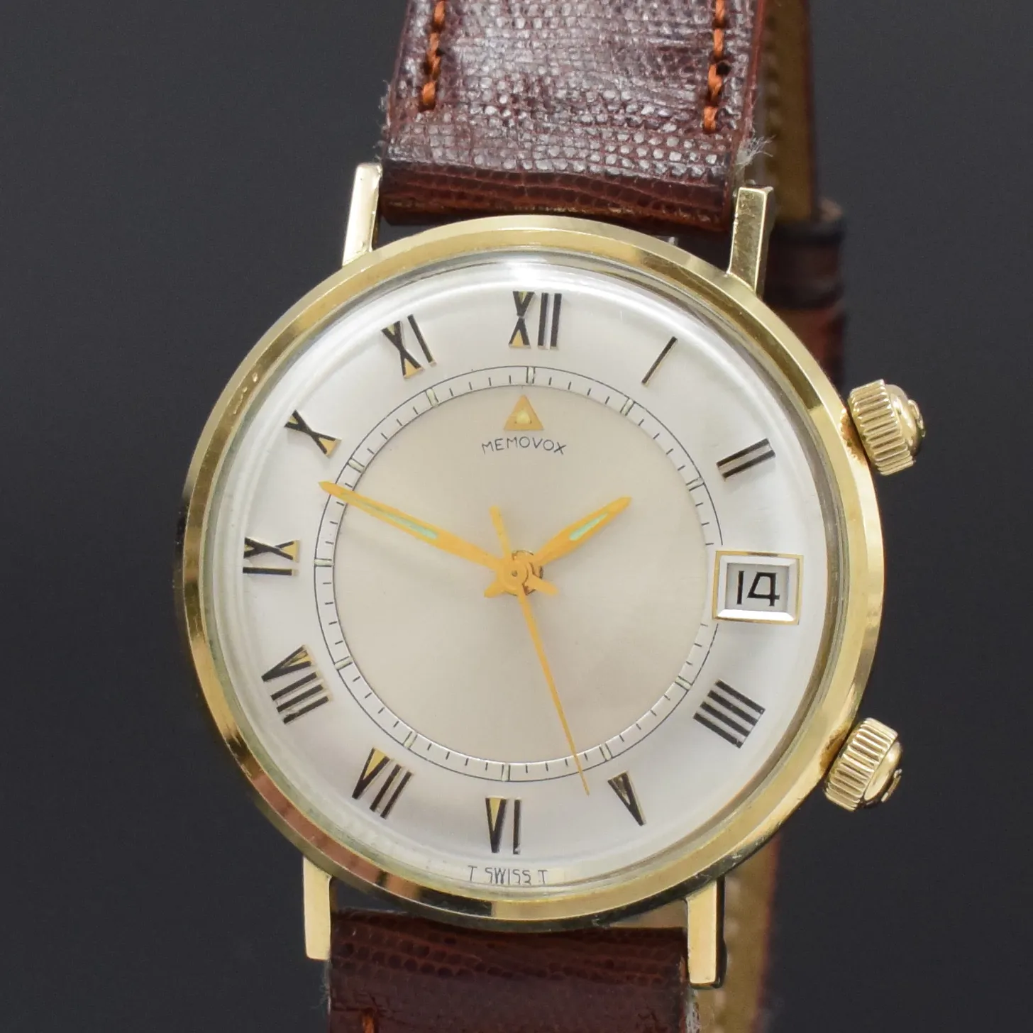 Jaeger-LeCoultre Memovox Alarm 35mm Gold-plated Silver 1