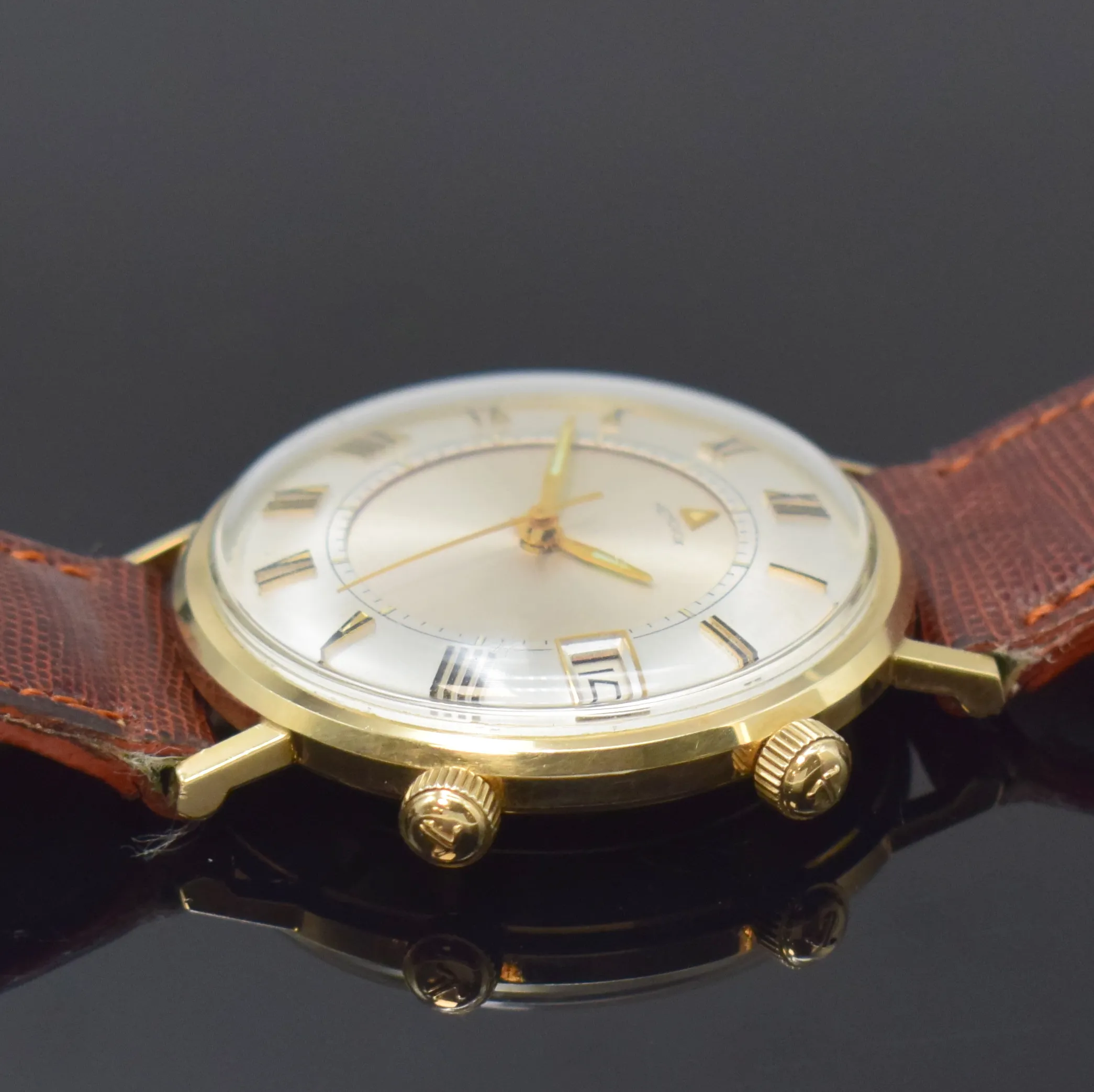 Jaeger-LeCoultre Memovox Alarm 35mm Gold-plated Silver 2