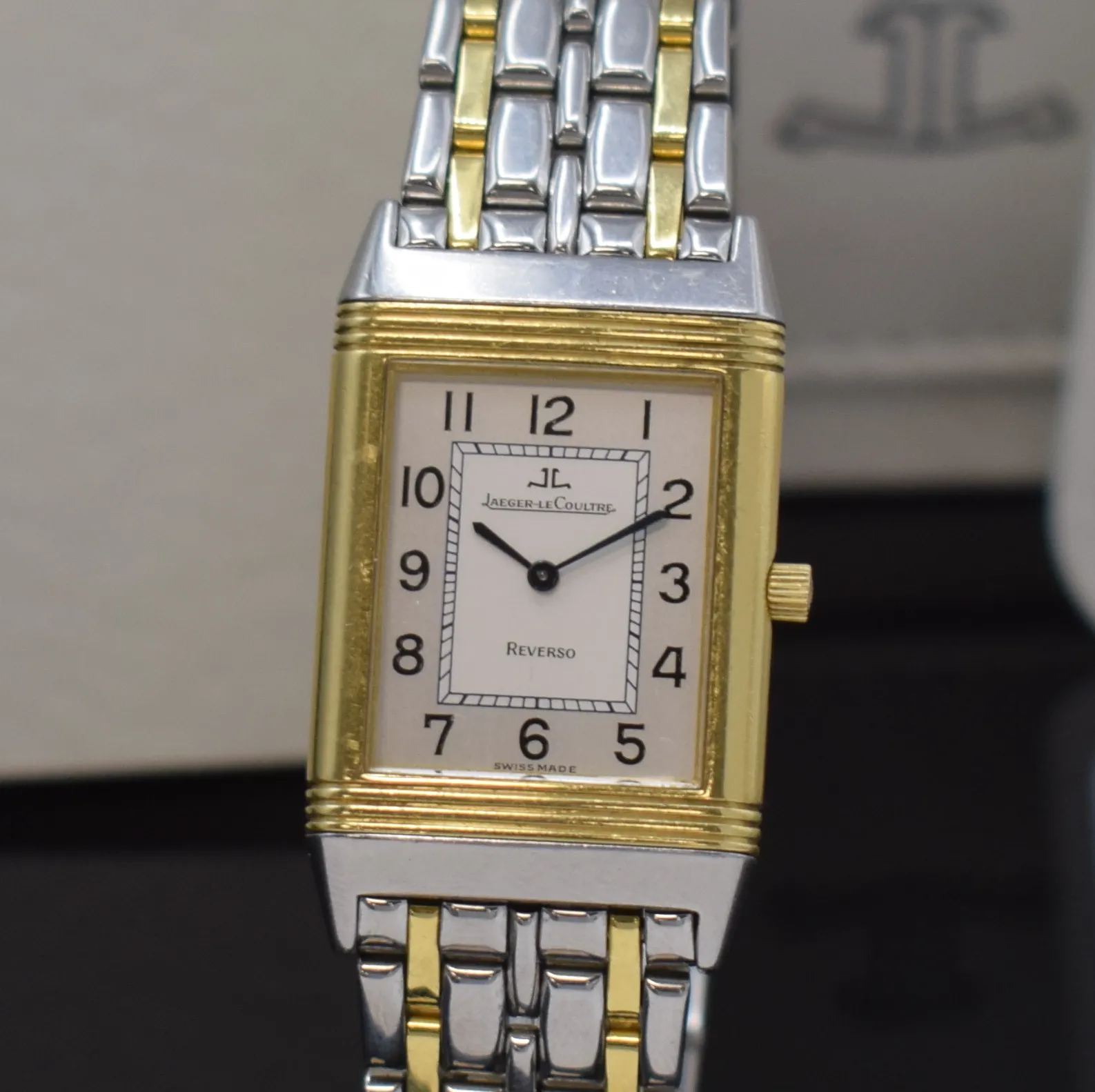 Jaeger-LeCoultre Reverso Classique 250.5.86 23mm Yellow gold and Stainless steel Silver 1