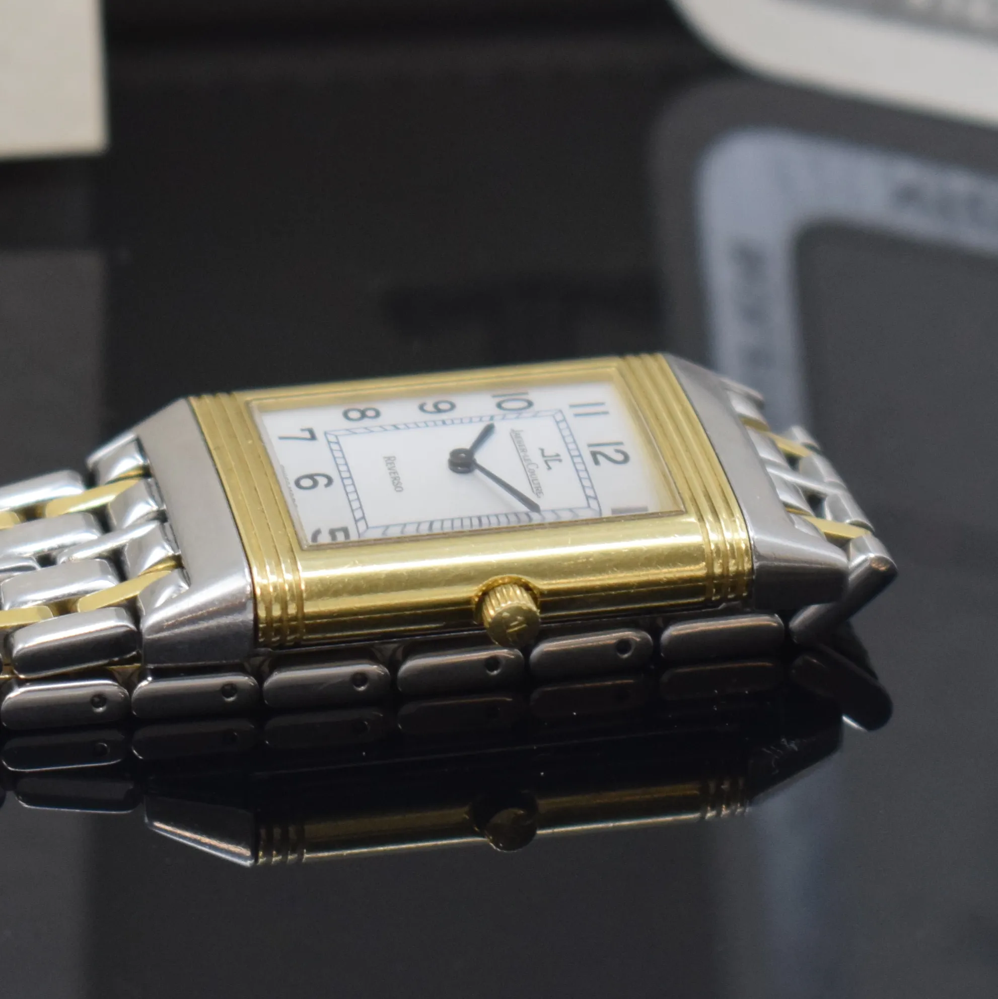 Jaeger-LeCoultre Reverso Classique 250.5.86 23mm Yellow gold and Stainless steel Silver 3