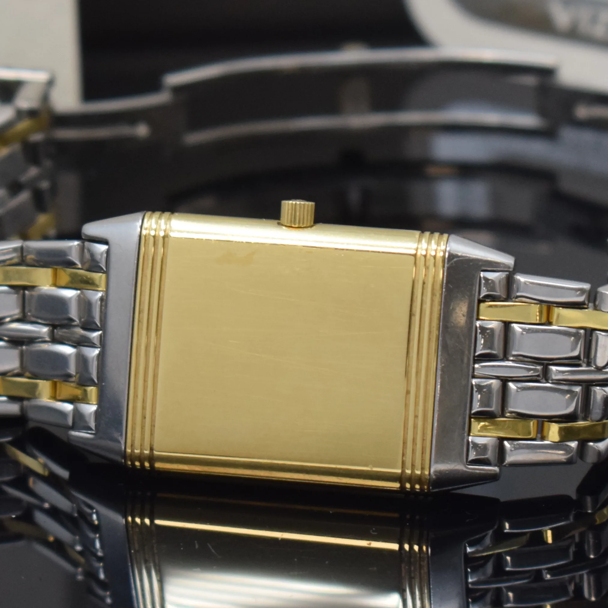 Jaeger-LeCoultre Reverso Classique 250.5.86 23mm Yellow gold and Stainless steel Silver 6