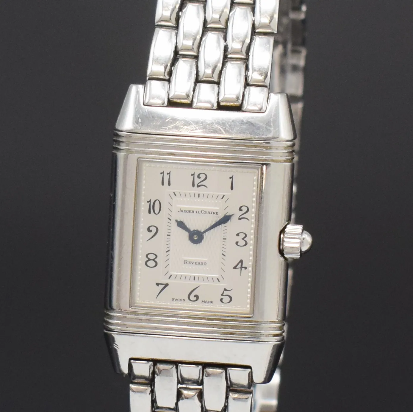 Jaeger-LeCoultre Reverso Duetto 266.8.44 21mm Stainless steel Engine-turned 1