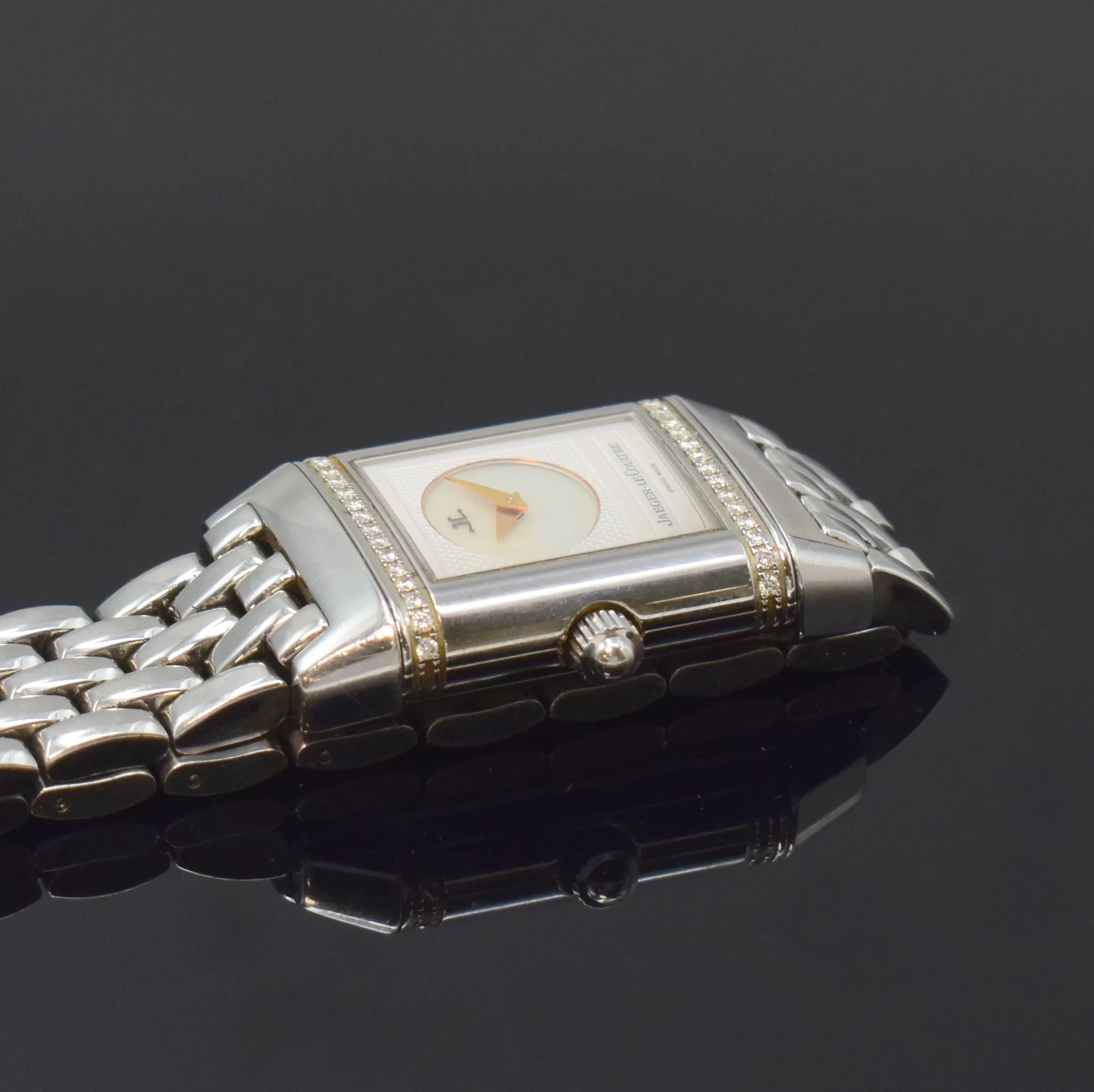 Jaeger-LeCoultre Reverso Duetto 266.8.44 21mm Stainless steel Engine-turned 5