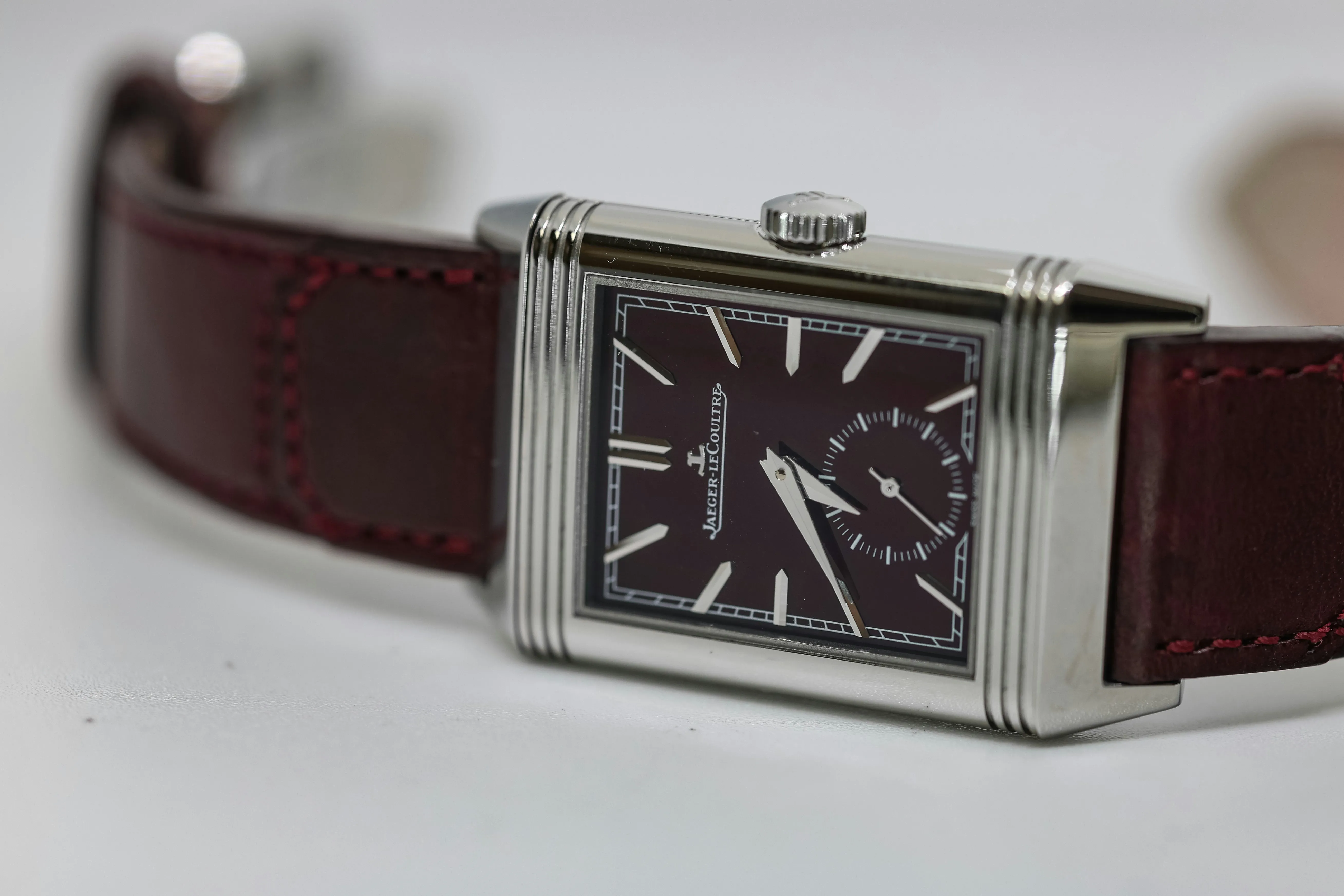 Jaeger-LeCoultre Reverso Tribute Small Seconds Q397846J 45.6mm Stainless steel Red 1