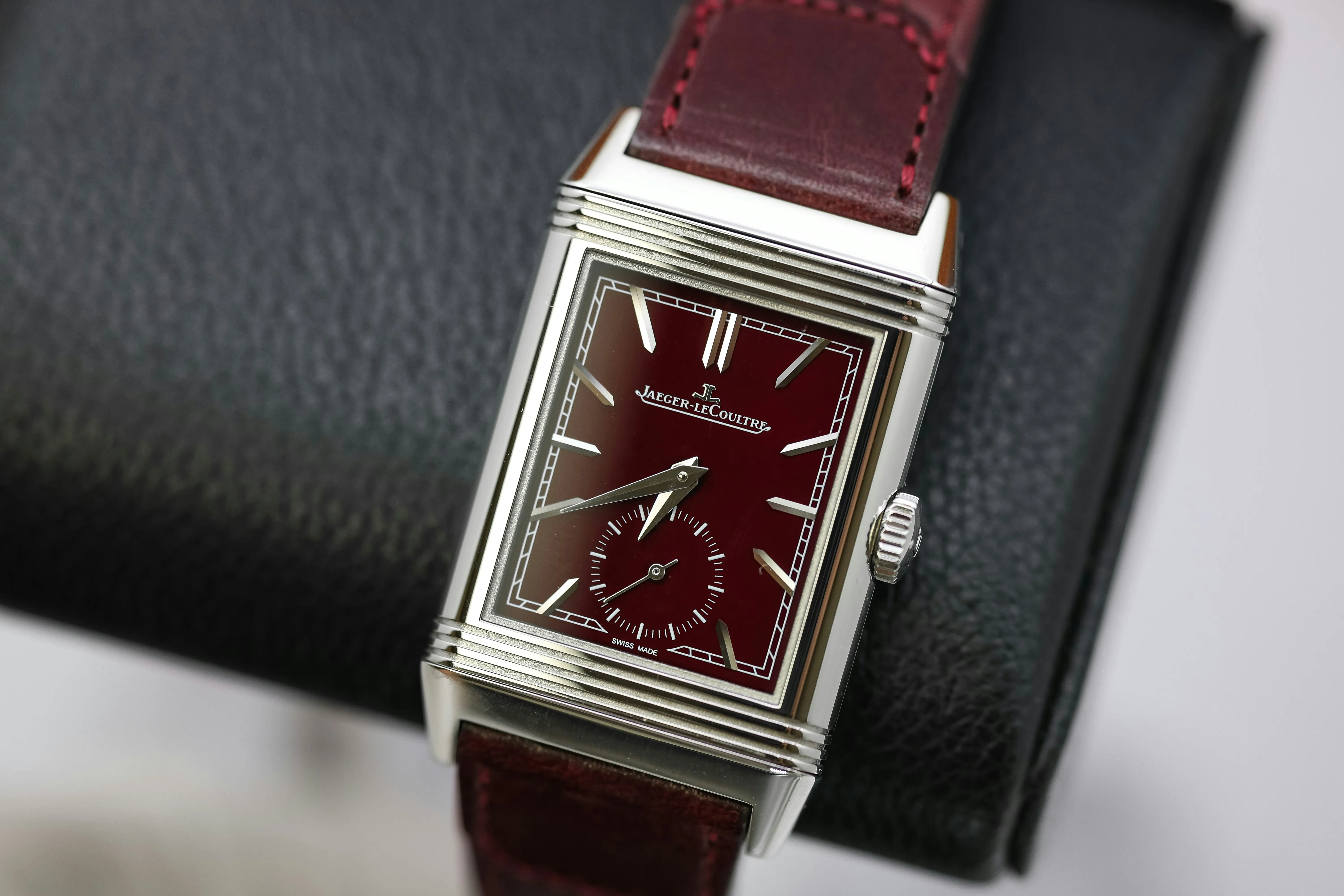 Jaeger-LeCoultre Reverso Tribute Small Seconds Q397846J 45.6mm Stainless steel Red 2