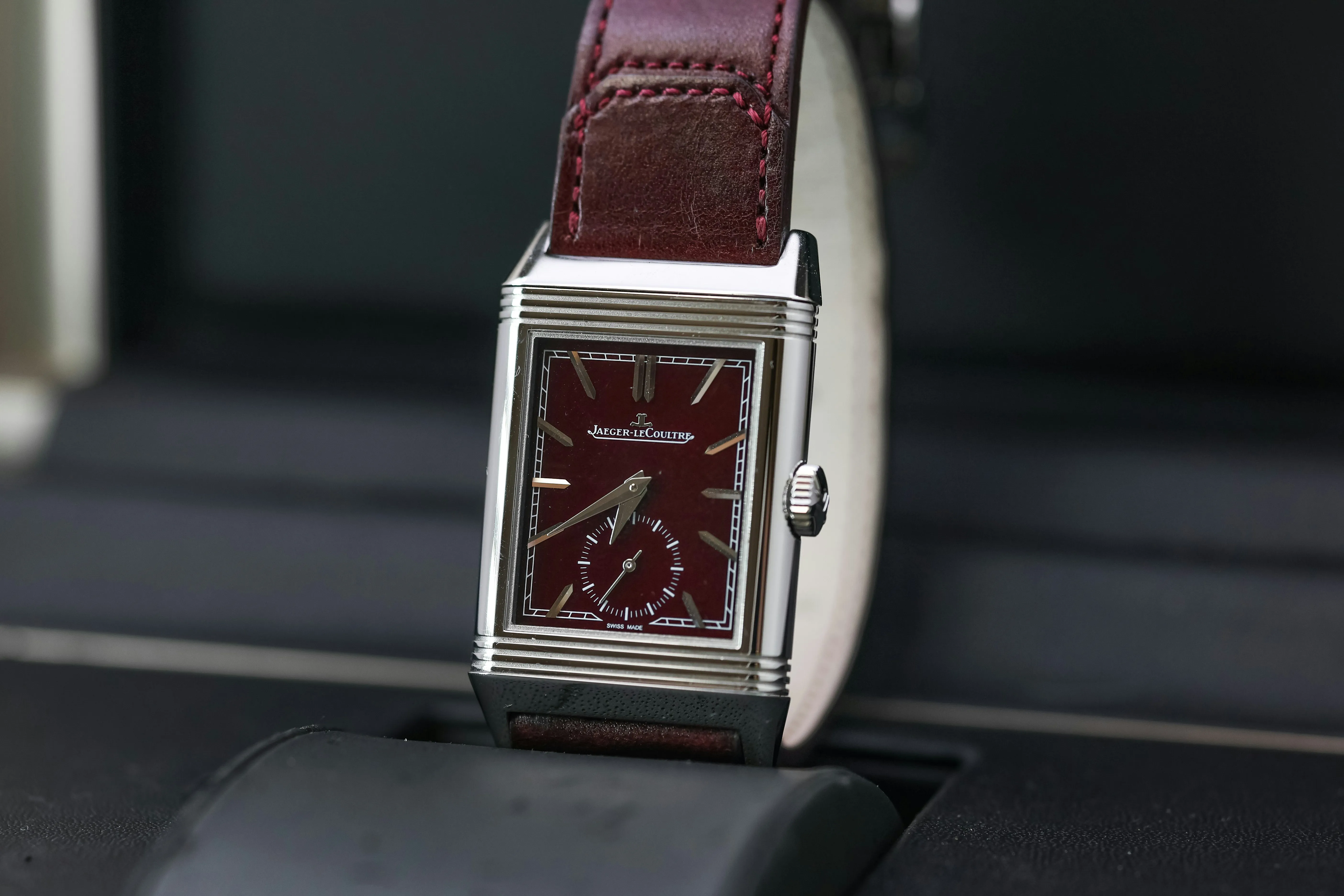 Jaeger-LeCoultre Reverso Tribute Small Seconds Q397846J 45.6mm Stainless steel Red 3
