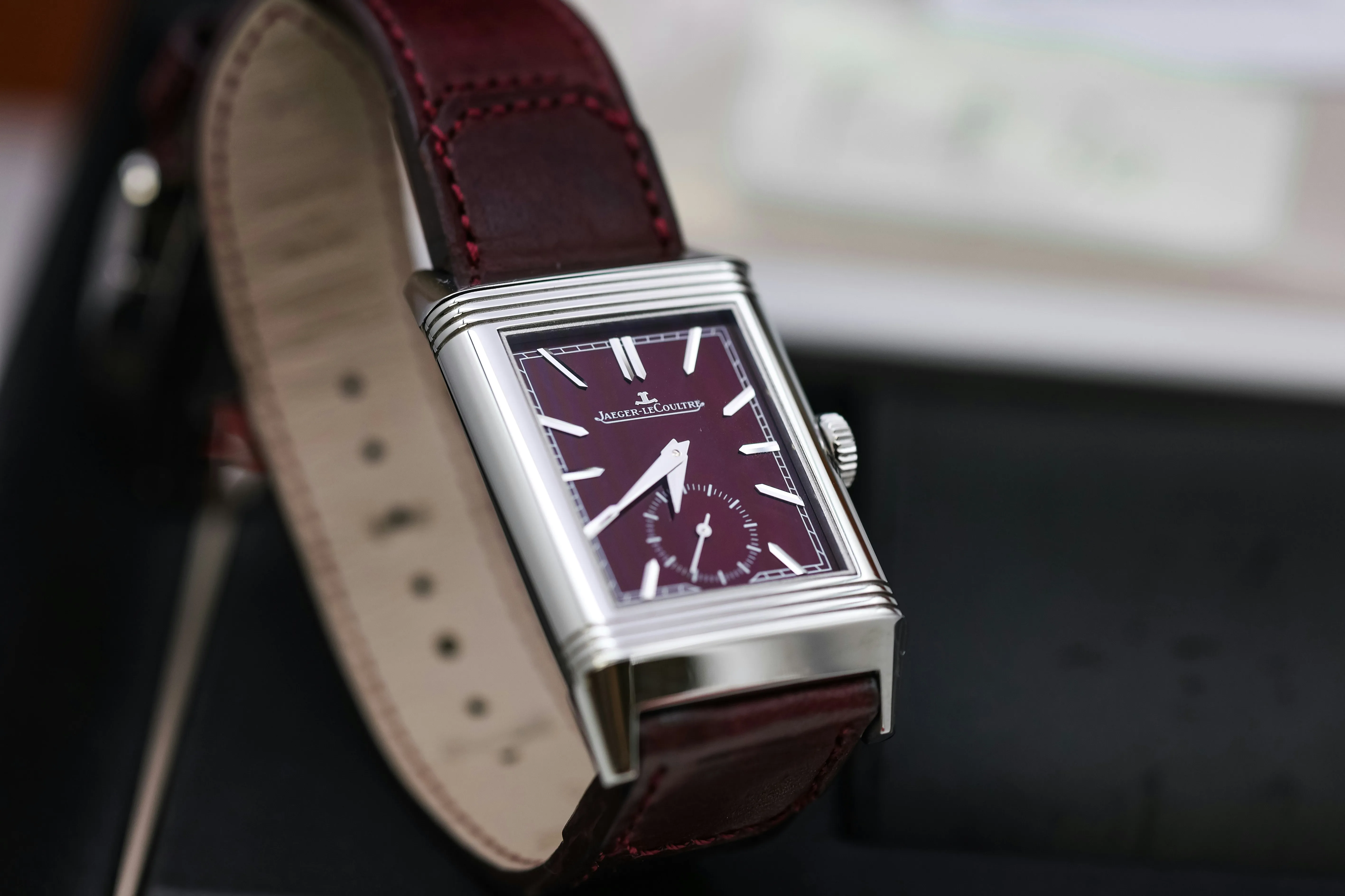 Jaeger-LeCoultre Reverso Tribute Small Seconds Q397846J 45.6mm Stainless steel Red 7