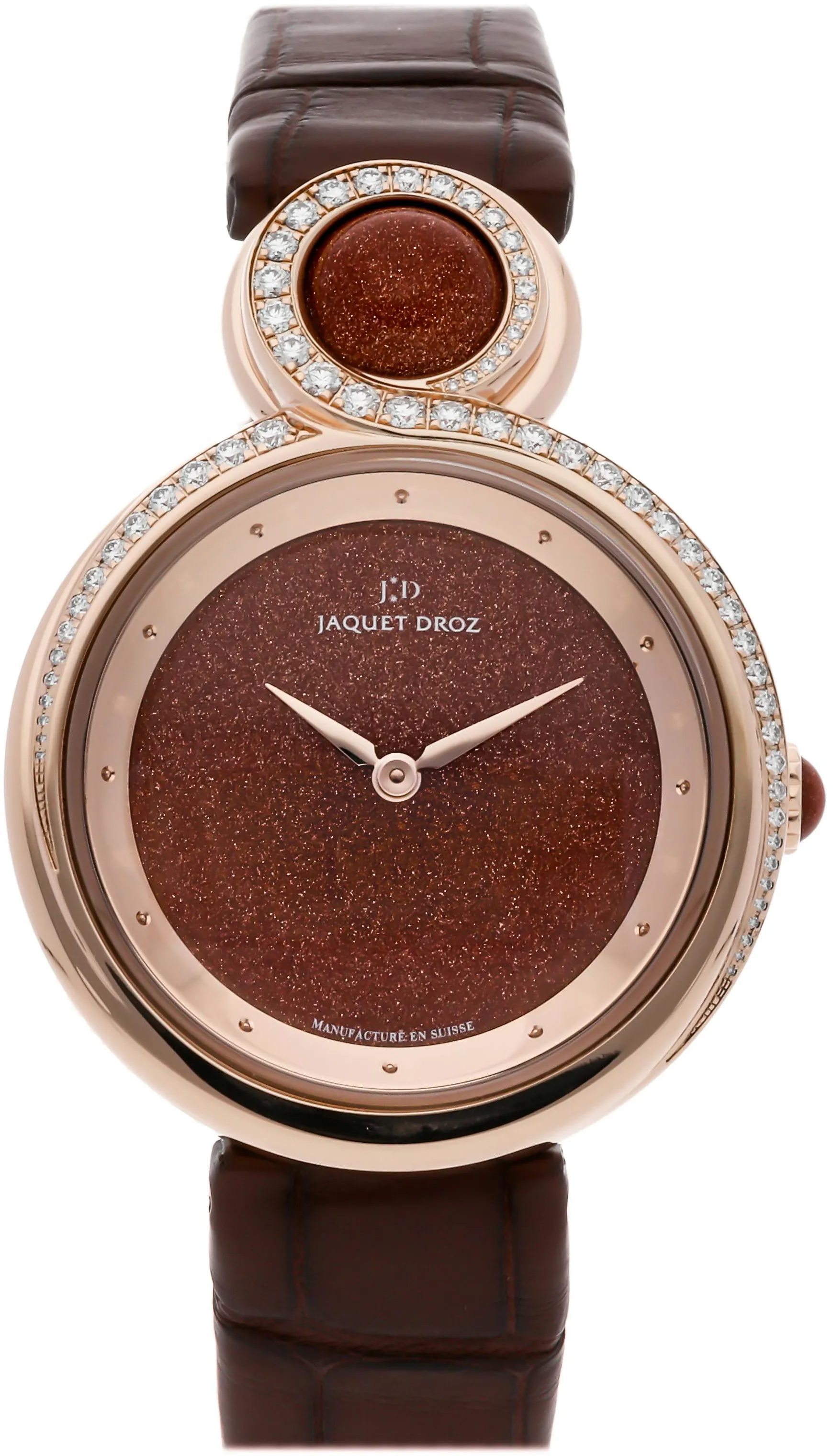 Jaquet Droz Lady 8 J014503271 35mm Rose gold Brown