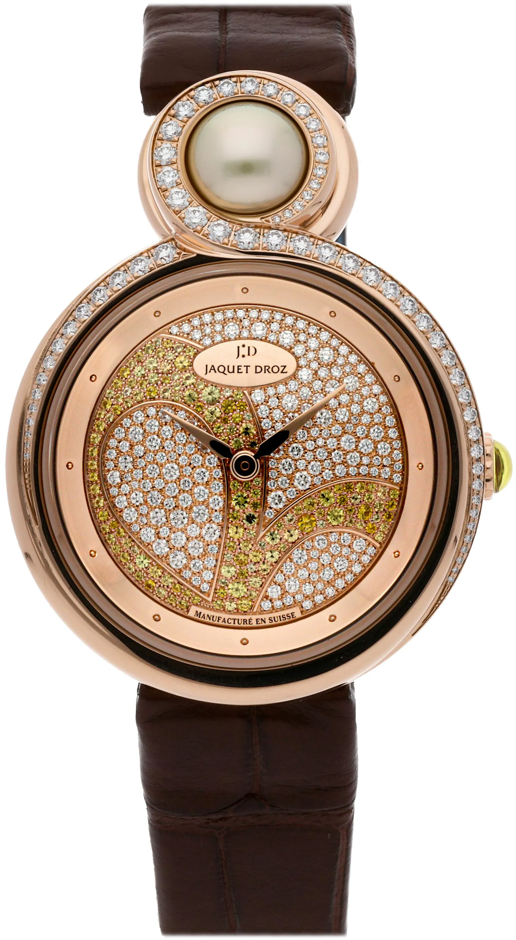 Jaquet Droz Lady 8 J014503221 35mm Rose gold Diamond