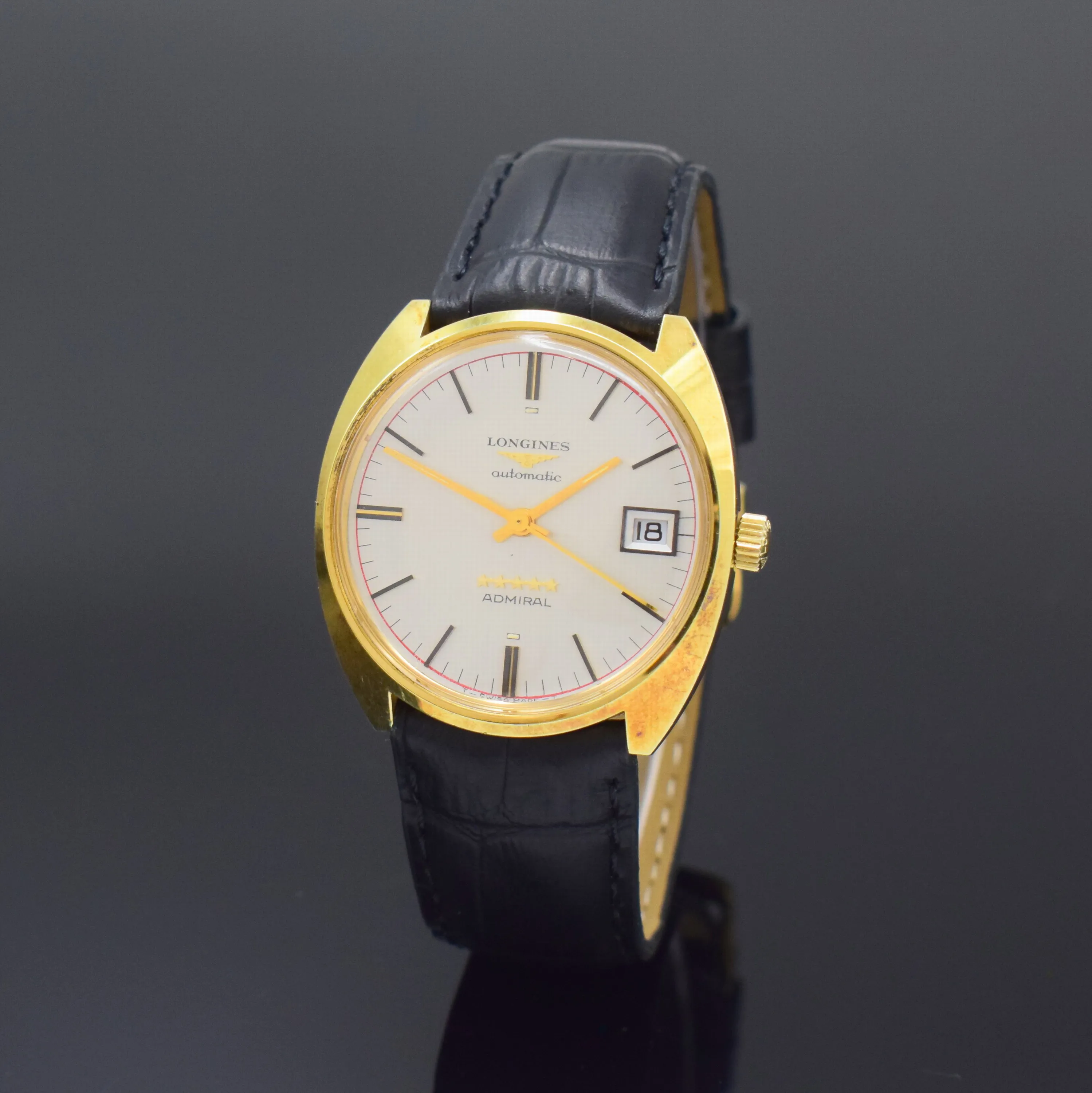 Longines 36mm Gold-plated Silver