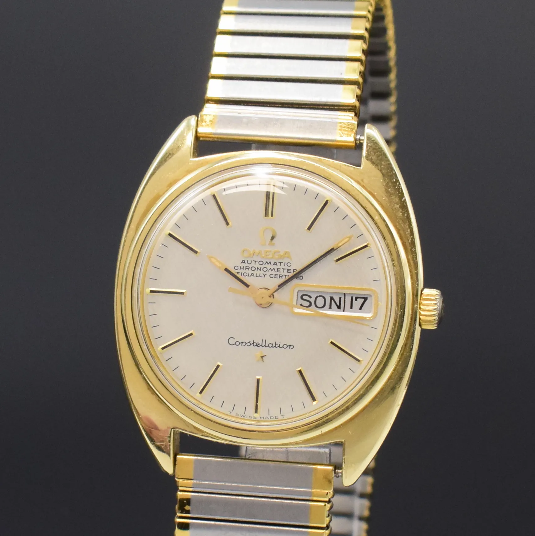 Omega Constellation 168.019 35mm Stainless steel and Gold-plated Silver 1